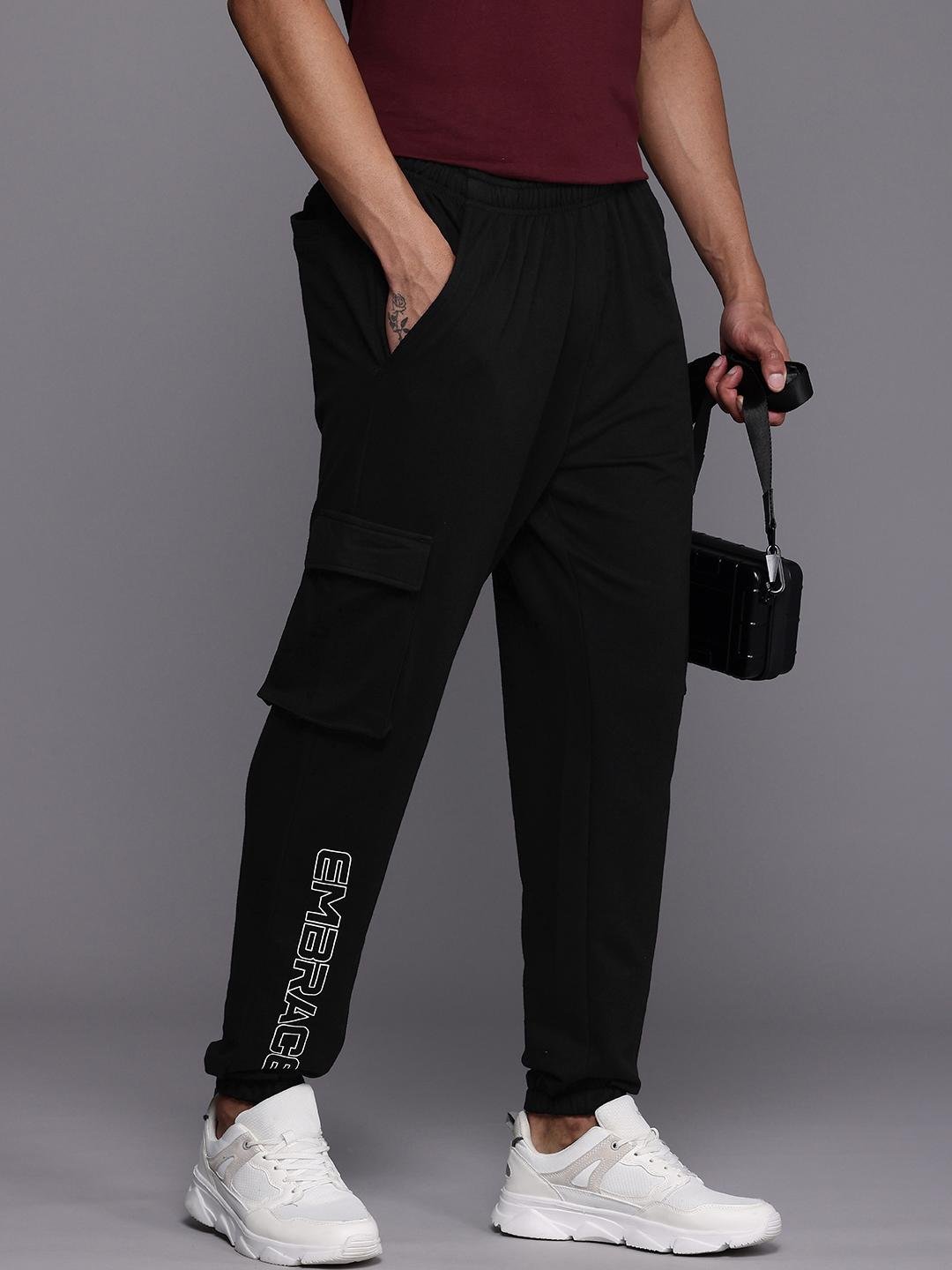 Buy HRX By Hrithik Roshan Typography Printed Anti Odour Cargo Joggers -  - Apparel for Men