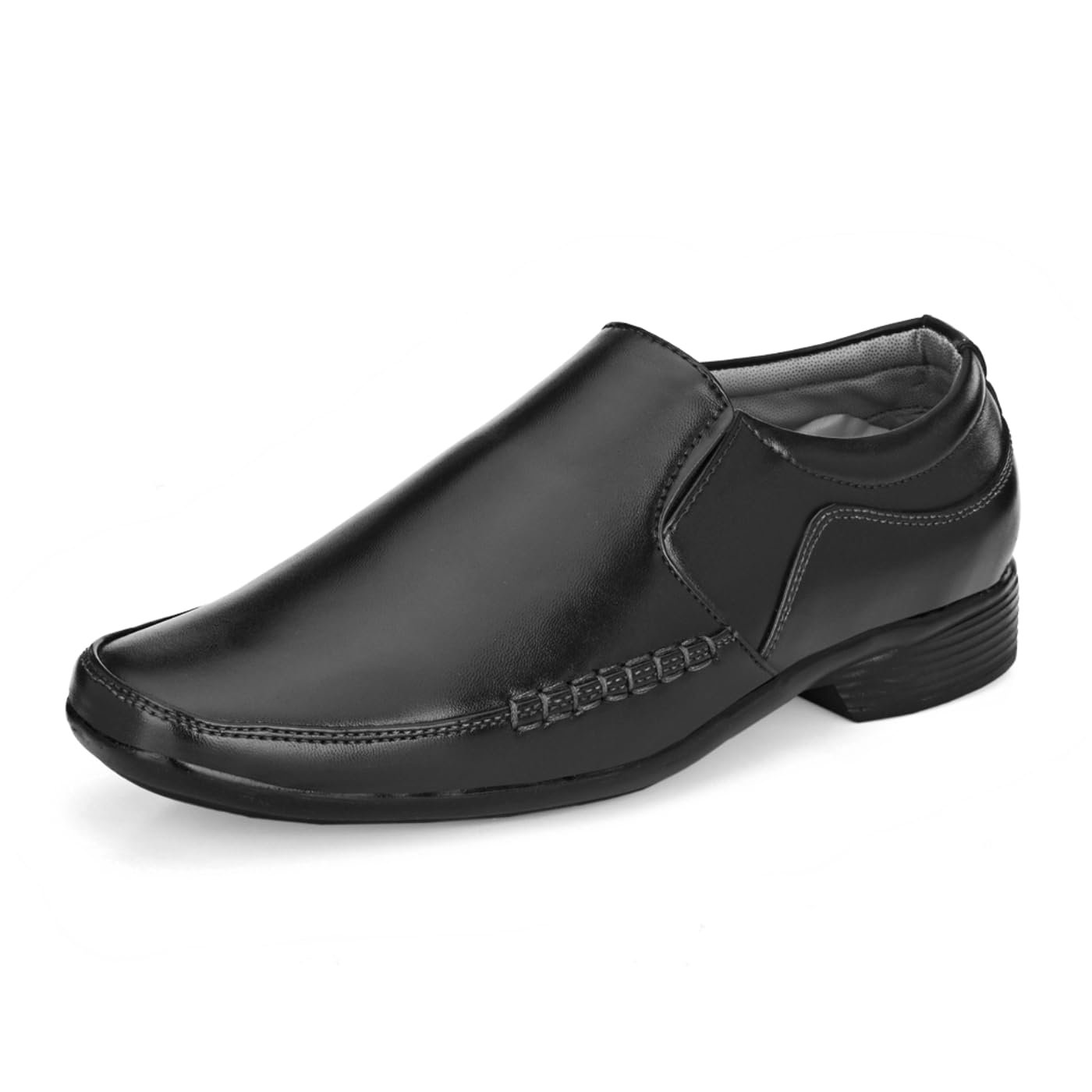 Leatherkraft Formal Slip-On Shoes with Textured Detail