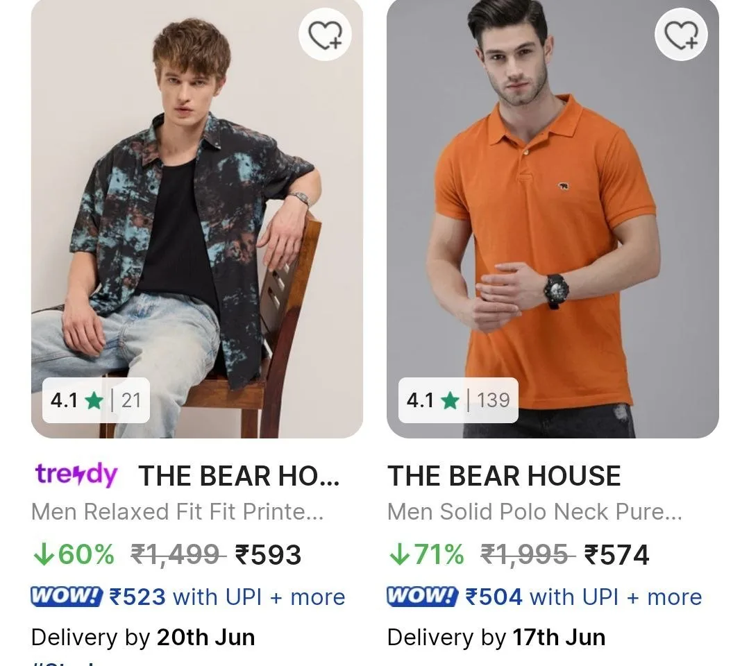Flipkart | Upto 82% Off : Branded Shirts.