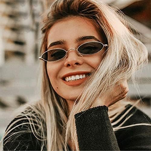 Retro Cat-Eye Sunglasses for Men & Women | Small Metal Frame UV Protection Shades | Lightweight Non-Polarized Stylish Eyewear for Outdoor, Travel