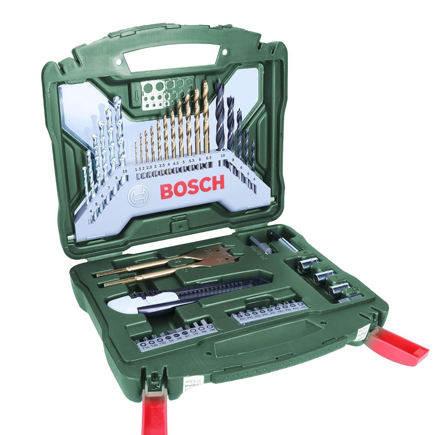 Bosch Professional X Line Titanium Sets With Kits ,Pack Of 65