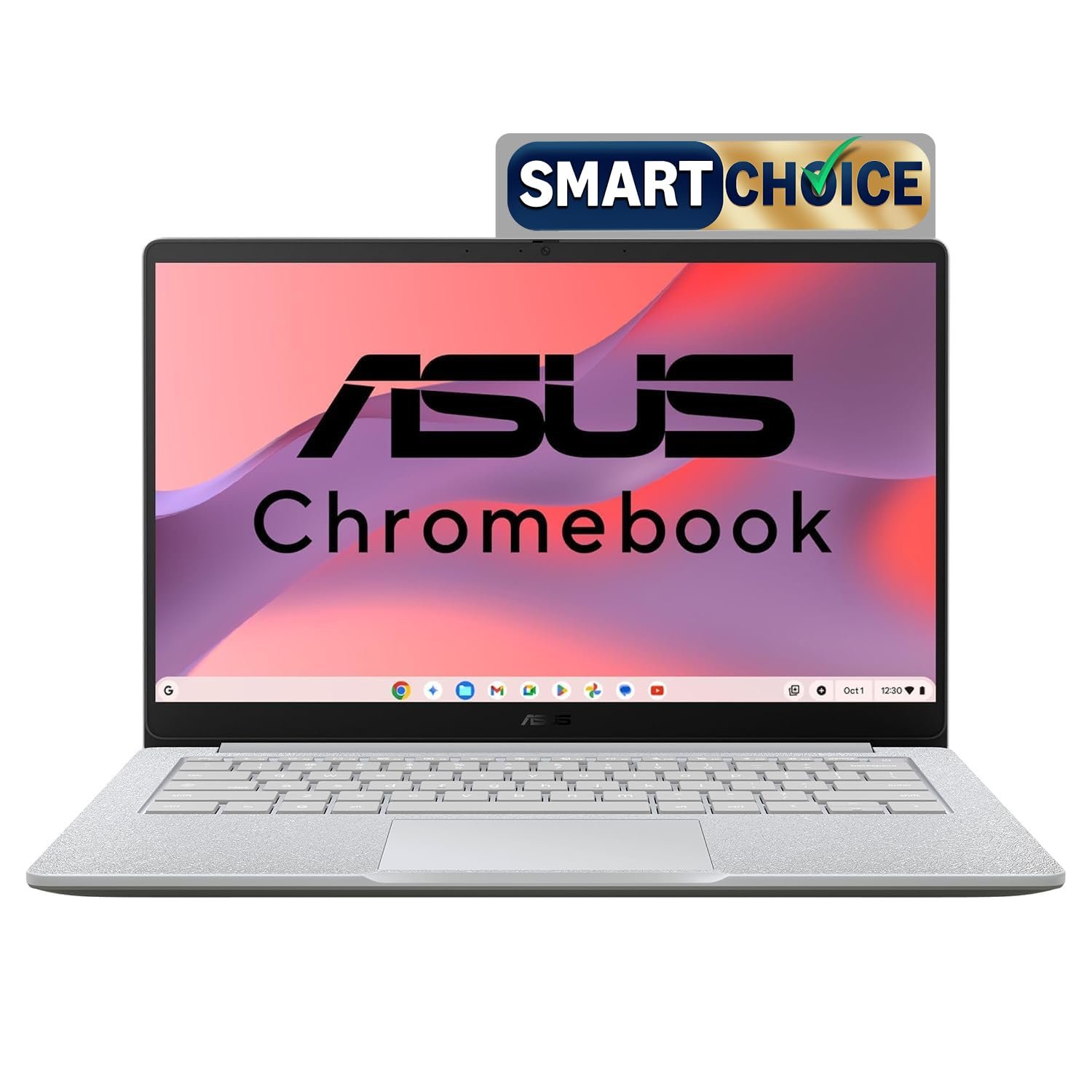 ASUS Chromebook CX1405 (2026), Smartchoice,Intel N50 Processor, Intel UHD iGPU, 8GB RAM, 128GB SSD, FHD, 14" (35.5 cm), Chrome OS, Pure Grey, 1.39 Kg, CX1405CTA-S60622, 42WHrs, Thin & Light La