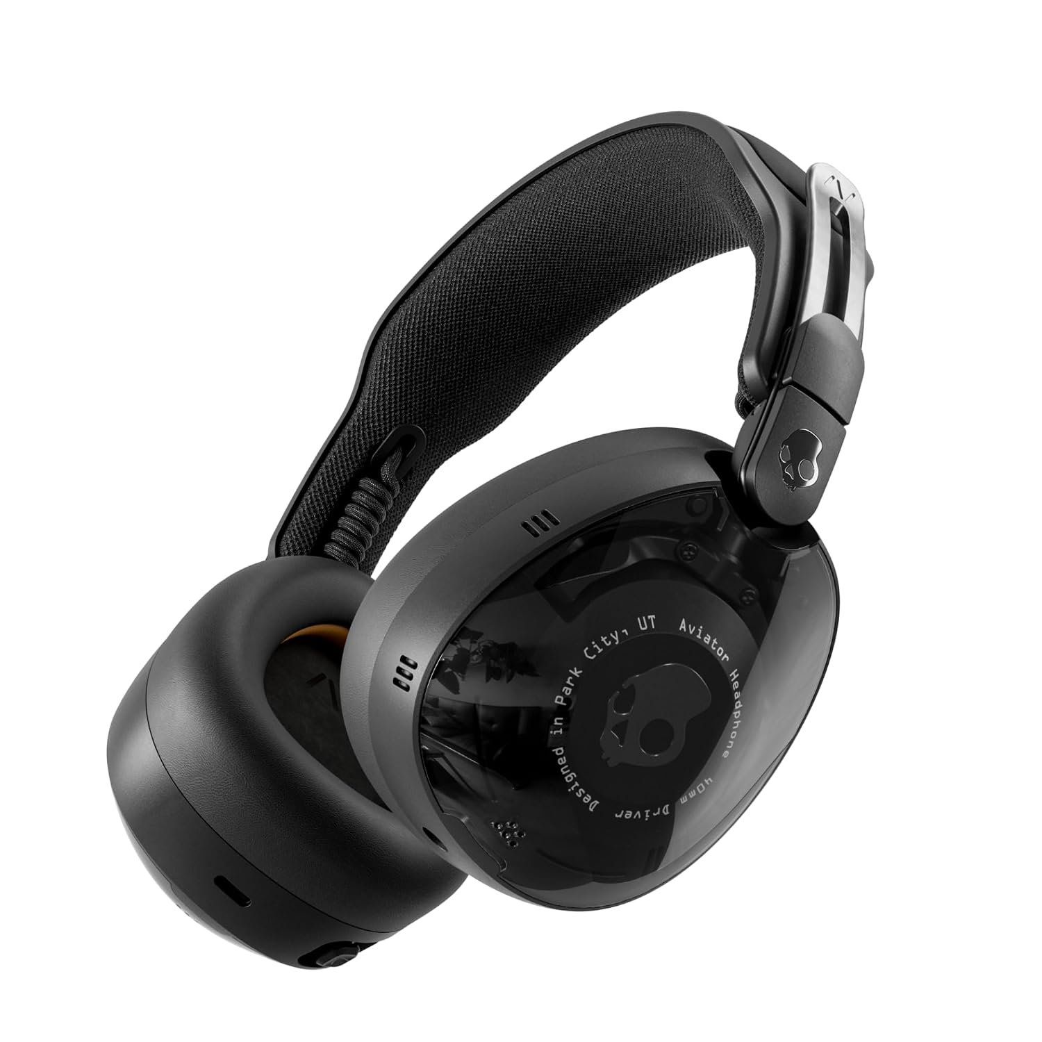 Skullcandy Aviator 900 ANC Wireless Over-Ear Bluetooth Headphones, THX Spatial Audio with Head Tracking, Adaptive Noise Cancelling, Up to 60 Hours Battery, Microphone for iPhone Android - True Black |