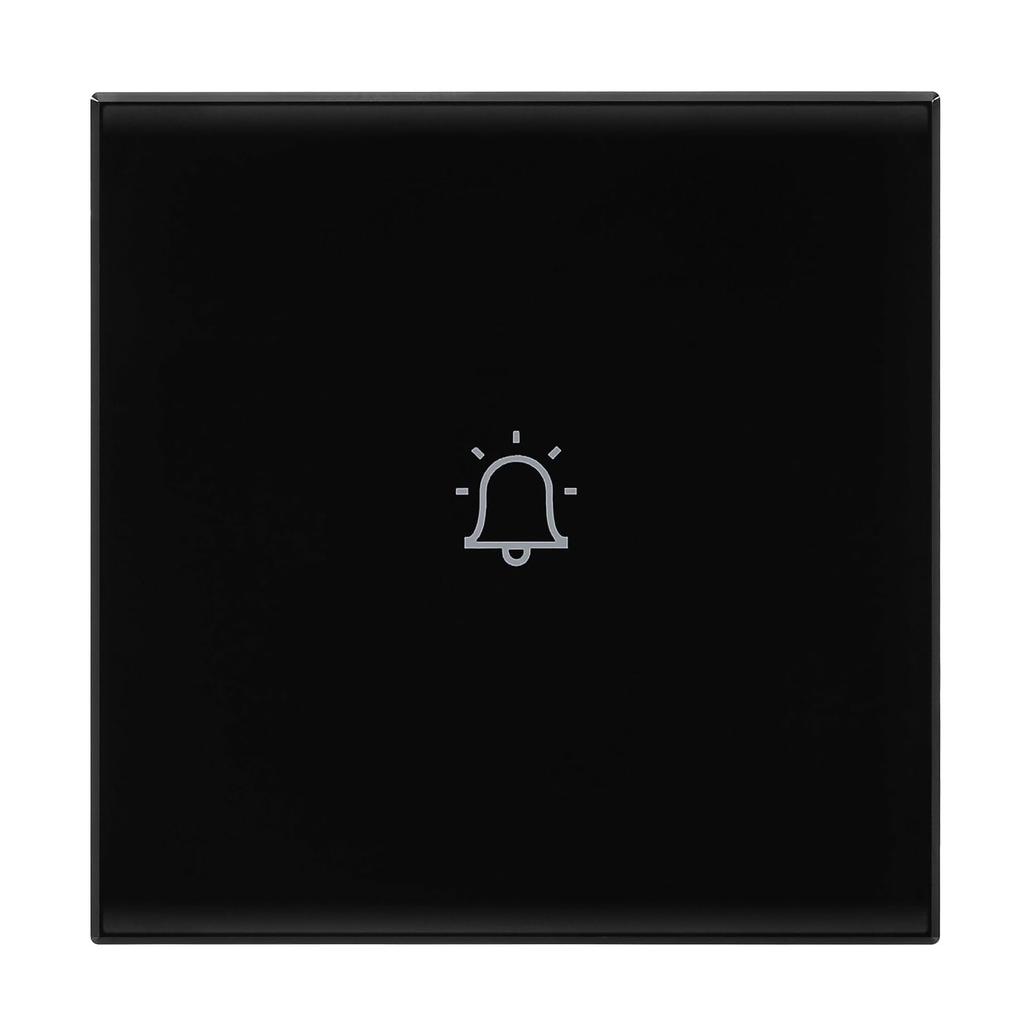 Legrand Lyncus 6A 2M Touch Bell Push Switch | PMMA Mechanism, Electronic Enclosure, Polycarbonate | Suited for Office, Hotel, Residence (Pack of 1, Black)