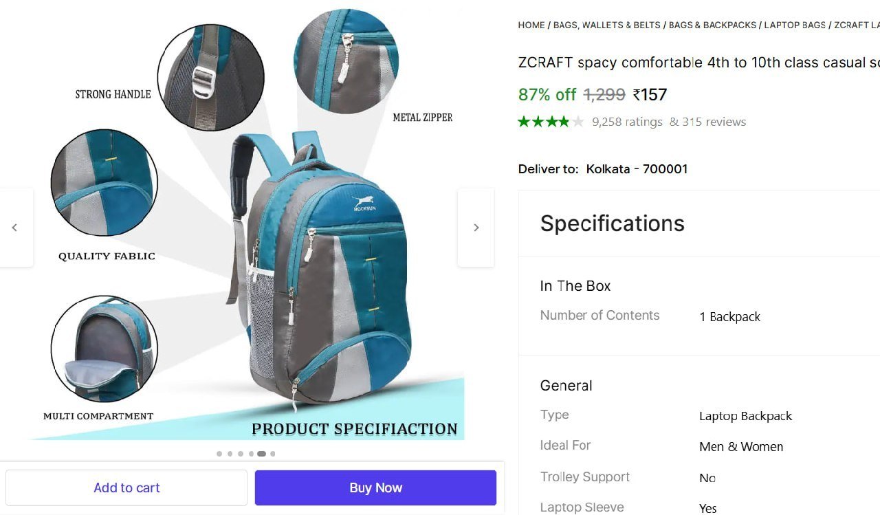 ZCRAFT spacy comfortable 4th to 10th class casual school bags Waterproof college Bag 35 L No Laptop Backpack Price in India - Buy ZCRAFT spacy comfortable 4th to 10th class casual school bags Waterpro