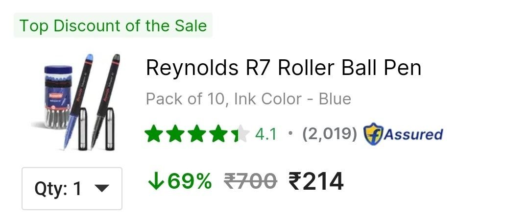 Reynolds R7 Roller Ball Pen - Buy Reynolds R7 Roller Ball Pen - Roller Ball Pen Online at Best Prices in India Only at Flipkart.com