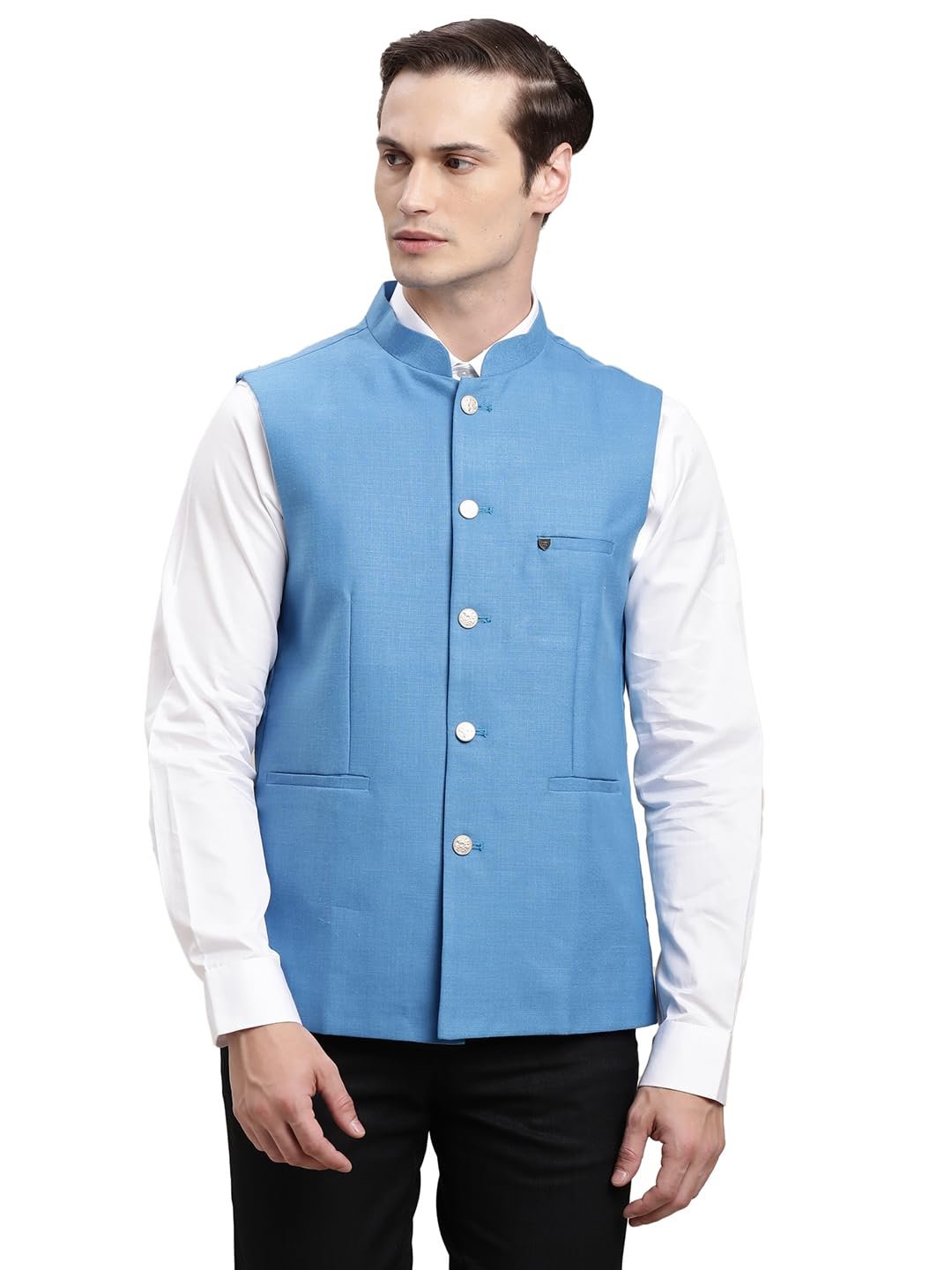 Turtle Men Polycotton Solid Formal Nehru Jacket||Men's Ethnic Jacket