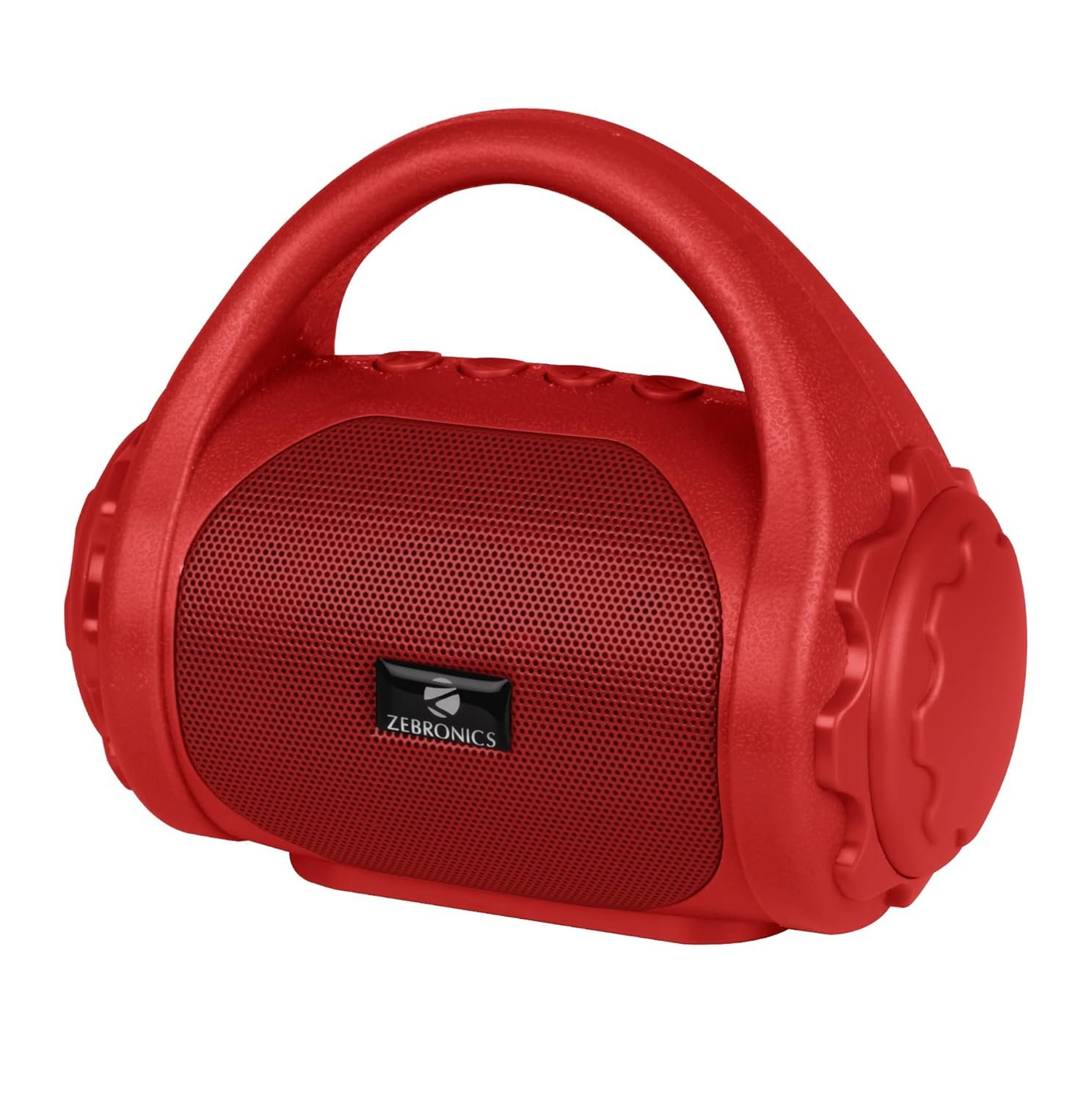 Zebronics ZEB-COUNTY 3W Wireless Bluetooth Portable Speaker With Supporting Carry Handle, USB, SD Card, AUX, FM & Call Function (Red)