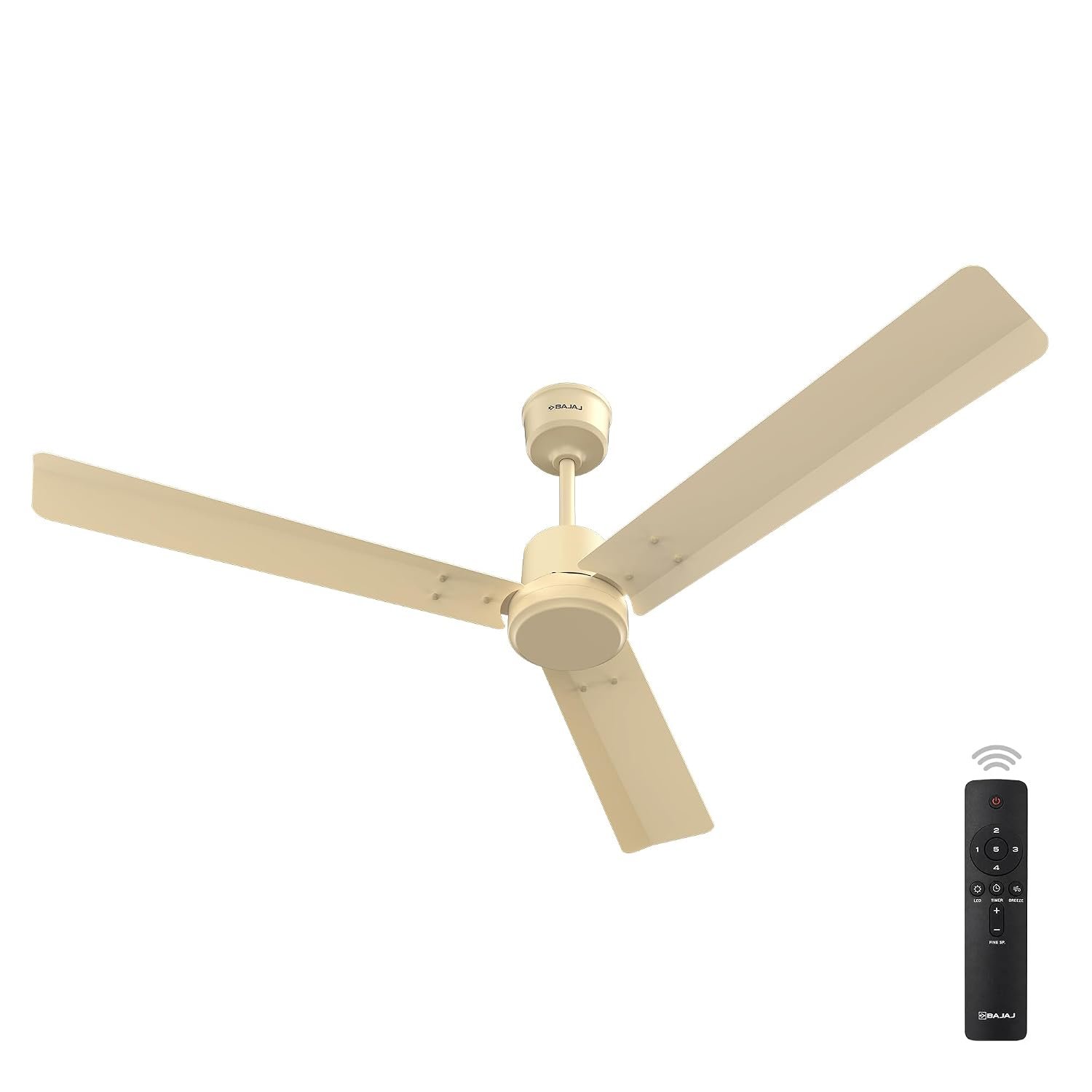 Bajaj Classico Sleek 5S 1200MM BLDC Ceiling Fan with Remote|BEE 5 Star Rated Energy Efficient|Saves upto 57% on electricity bills|Sleek Compact Design|High Air Delivery|2Yr Warranty|Matte Ivory