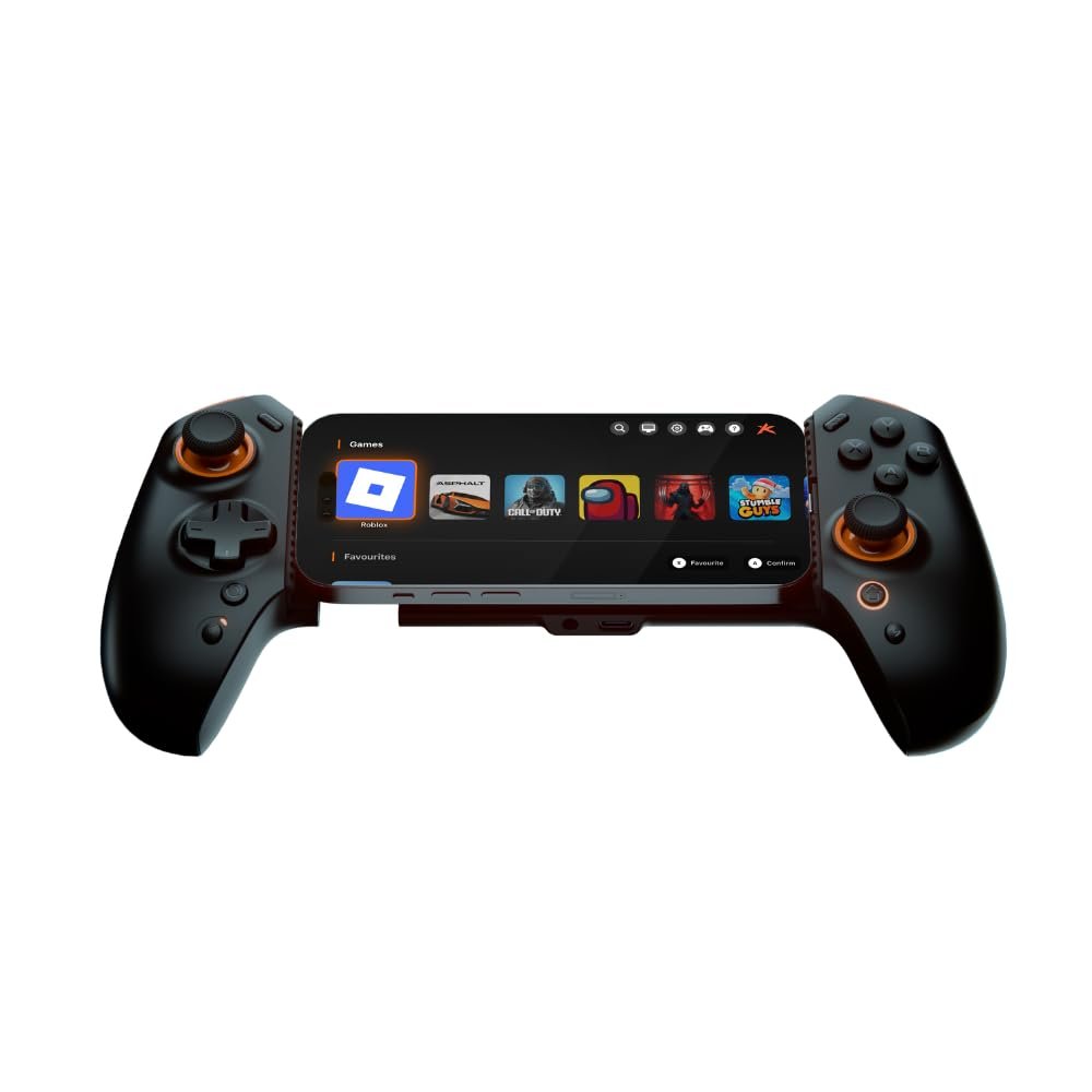 KF512 | Your Games, Every Screen | Mobile Controller for BGMI & Free Fire | Zero Drift, Zero-Lag | USB-C + Bluetooth | Android, iPhone 15+, Play PC Games with Friends on Koyozo Play