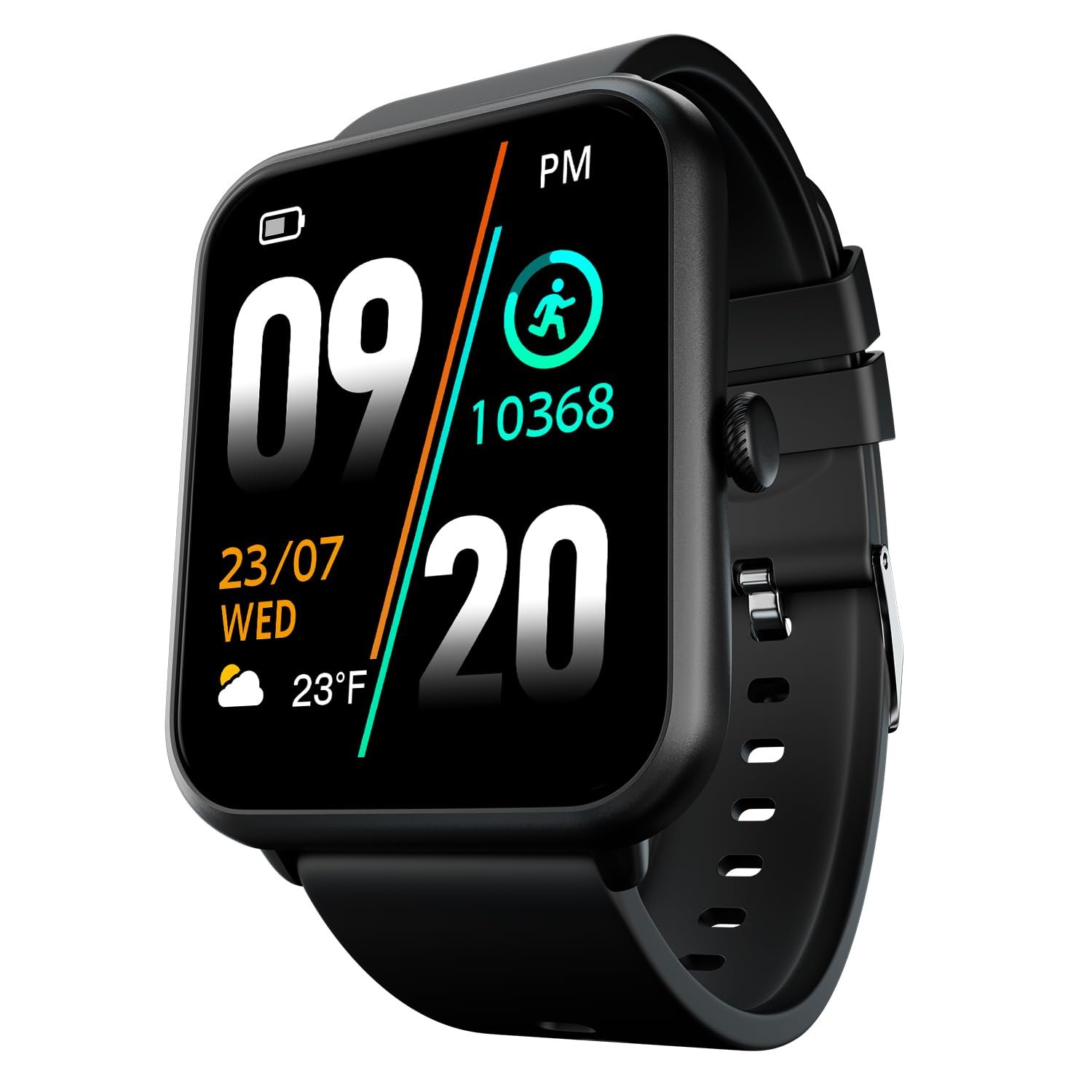 Fire-Boltt Ninja Call Pro Plus Bluetooth Calling Smart Watch, 1.83″ HD Display, AI Voice Assistant, 120+ Sports Modes, IP67 Waterproof, SpO2 & Heart Rate Monitor Smartwatch for Men & Women - B