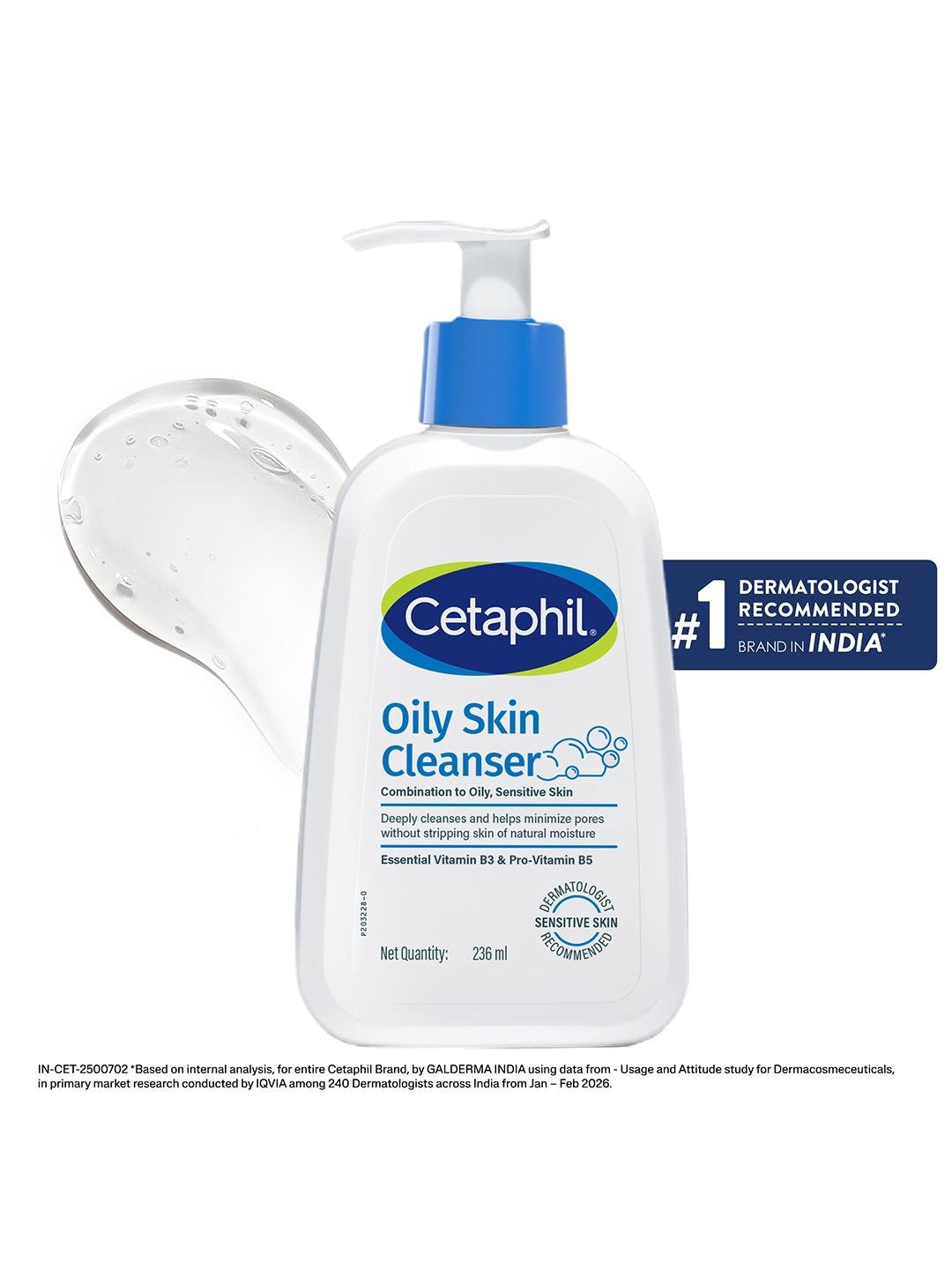 Buy Cetaphil Oily Skin Cleanser Gentle Foaming Face Wash For Oily & Acne Prone Skin   236 Ml -  - Personal Care for Unisex