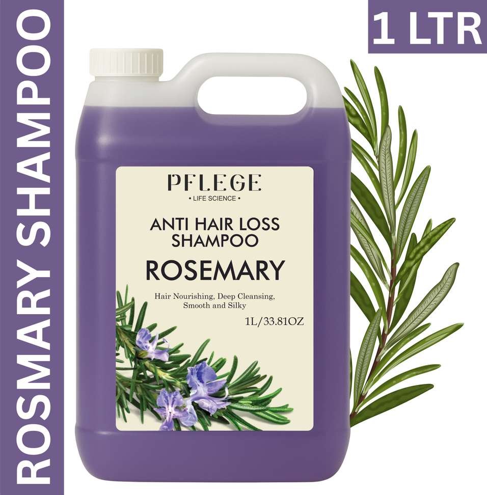pflege rosemary hair shampoo reduces fall dandruff herbal cleanser