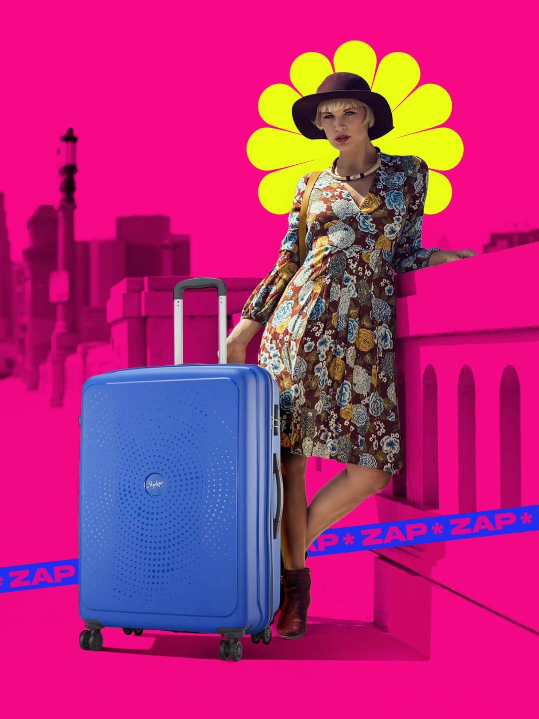 Buy Skybags Zap 66 Large Hard Trolley Suitcase -  - Accessories for Unisex