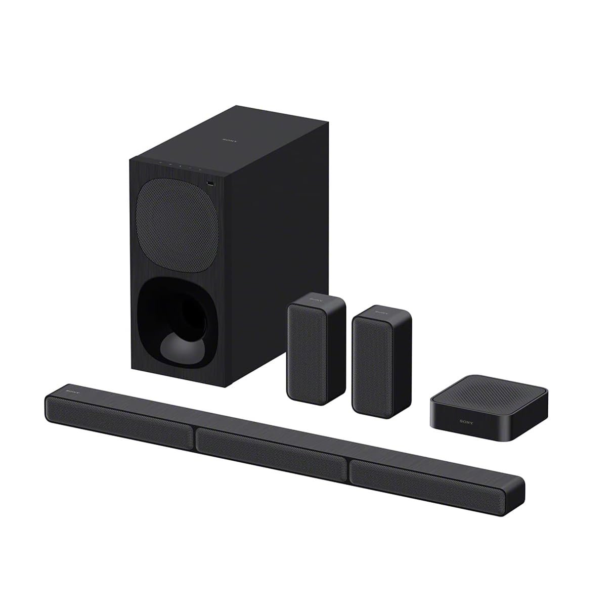Sony HT-S40R Real 5.1ch Dolby Audio Soundbar for TV with Subwoofer & Wireless Rear Speakers, 5.1ch Home Theatre System (600W, Bluetooth & USB Connectivity, HDMI & Optical Connectivity, Sou