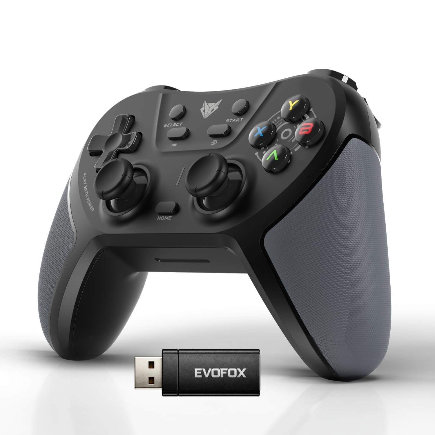EvoFox One S V2 Universal 3-Mode Wireless Gaming Controller,1000Hz HallSense™ Precision Joysticks, BT, 2.4GHz & Wired, Macros, Fast Type-C Charging, PC, Mobile, Android TV, PS4 & Console Gamin