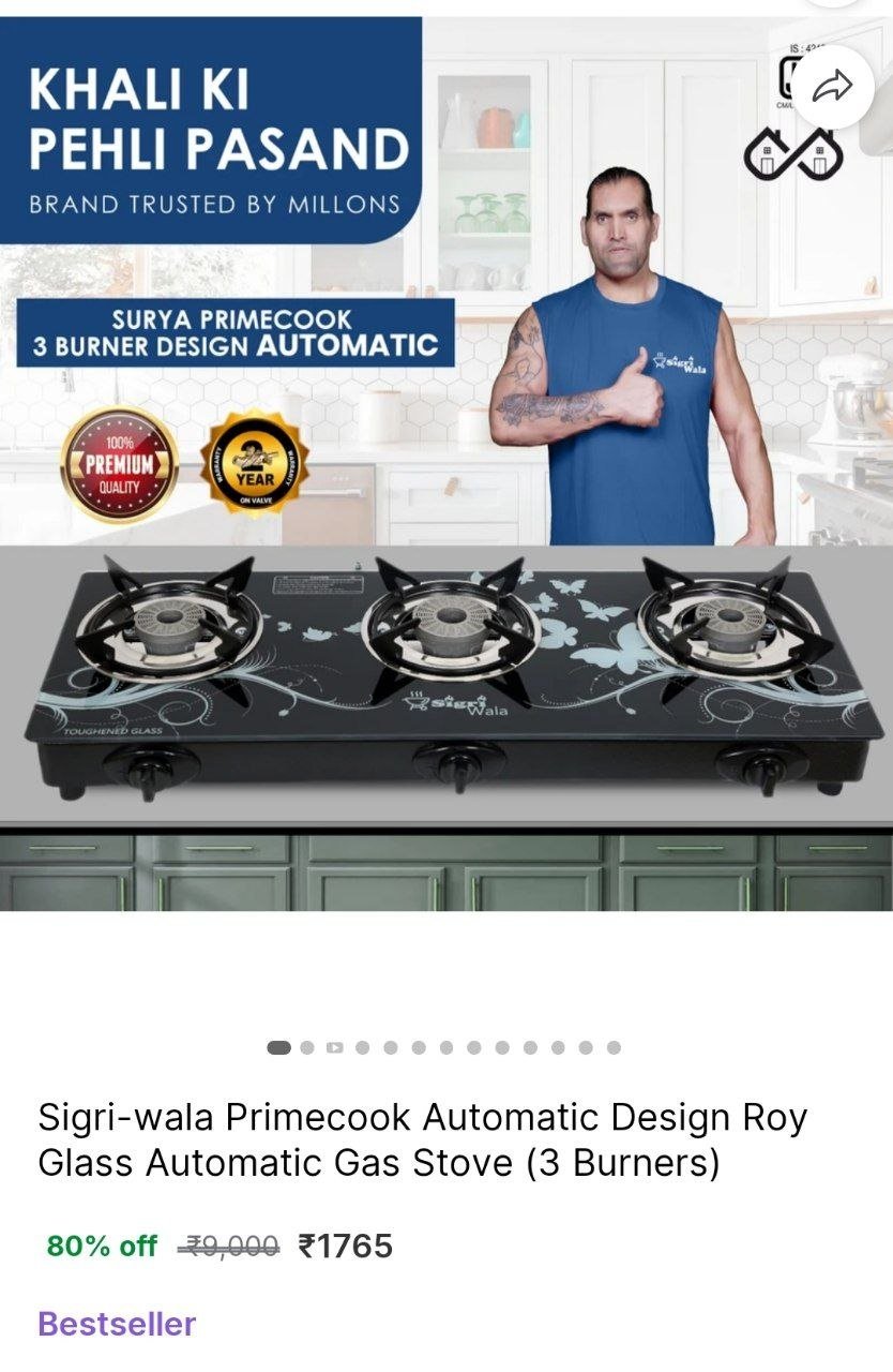 Sigri-wala Primecook Automatic Design Roy Glass Automatic Gas Stove Price in India - Buy Sigri-wala Primecook Automatic Design Roy Glass Automatic Gas Stove online at Shopsy.in