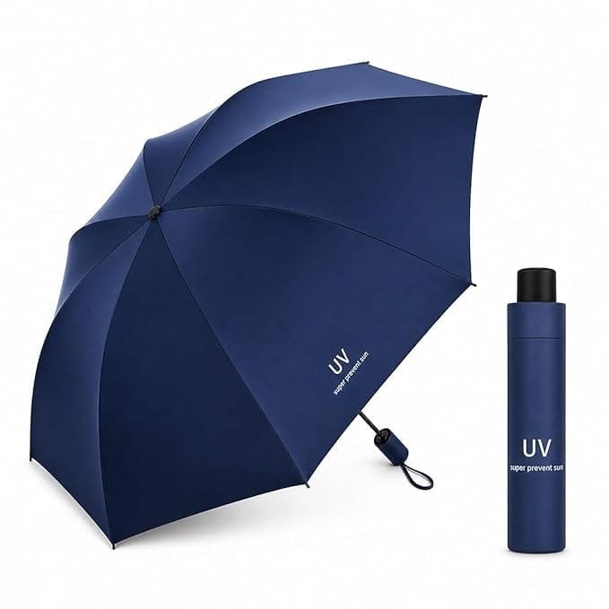Umbrella Windproof Fully Rain Sun UV Protection Foldable Umbrella Travel Umbrella - Manual Stylish