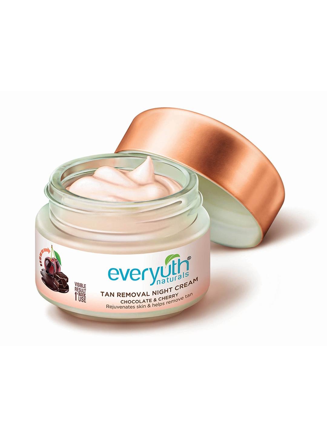 Buy Everyuth Naturals Tan Removal Chocolate & Cherry Night Cream To Remove Tan 50g - - Personal Care for Unisex