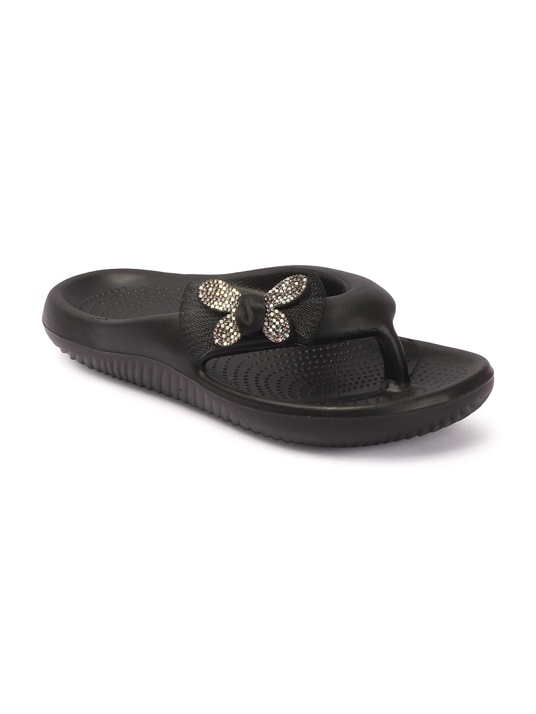 Sukun womens Sukun Rib_05 Women’s Soft Anti-skid Flip-flops Flip-Flop