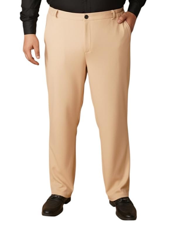 OOMPH! Luxury Lycra Stretchable Formal Pants for Men | Stylish Slim Fit Men's Wear Trousers for Office or Party | Mens Fashion Dress Trouser Pant