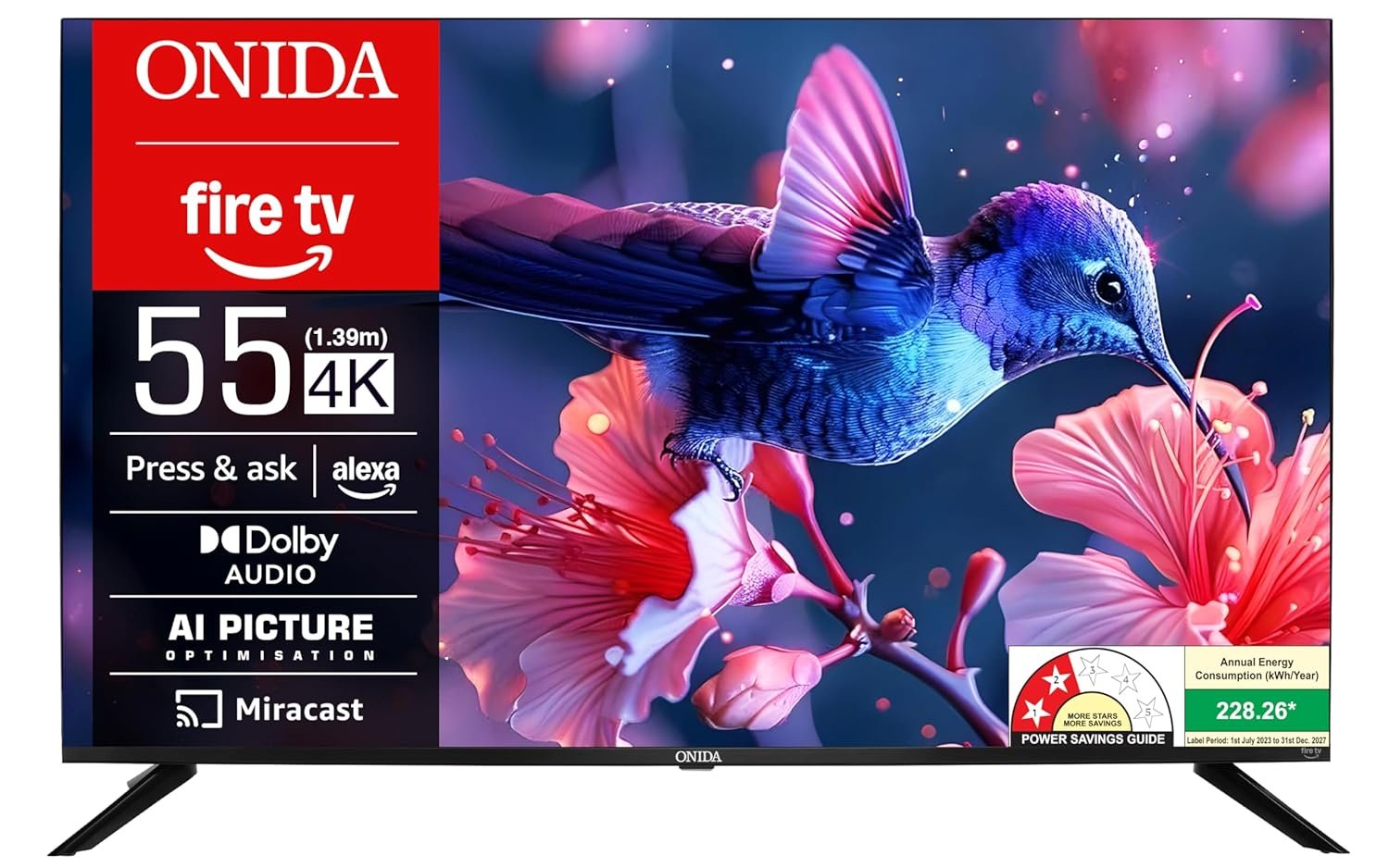 Onida 139 cm (55 inches) Ultra HD 4K Smart LED Fire TV 55UFD
