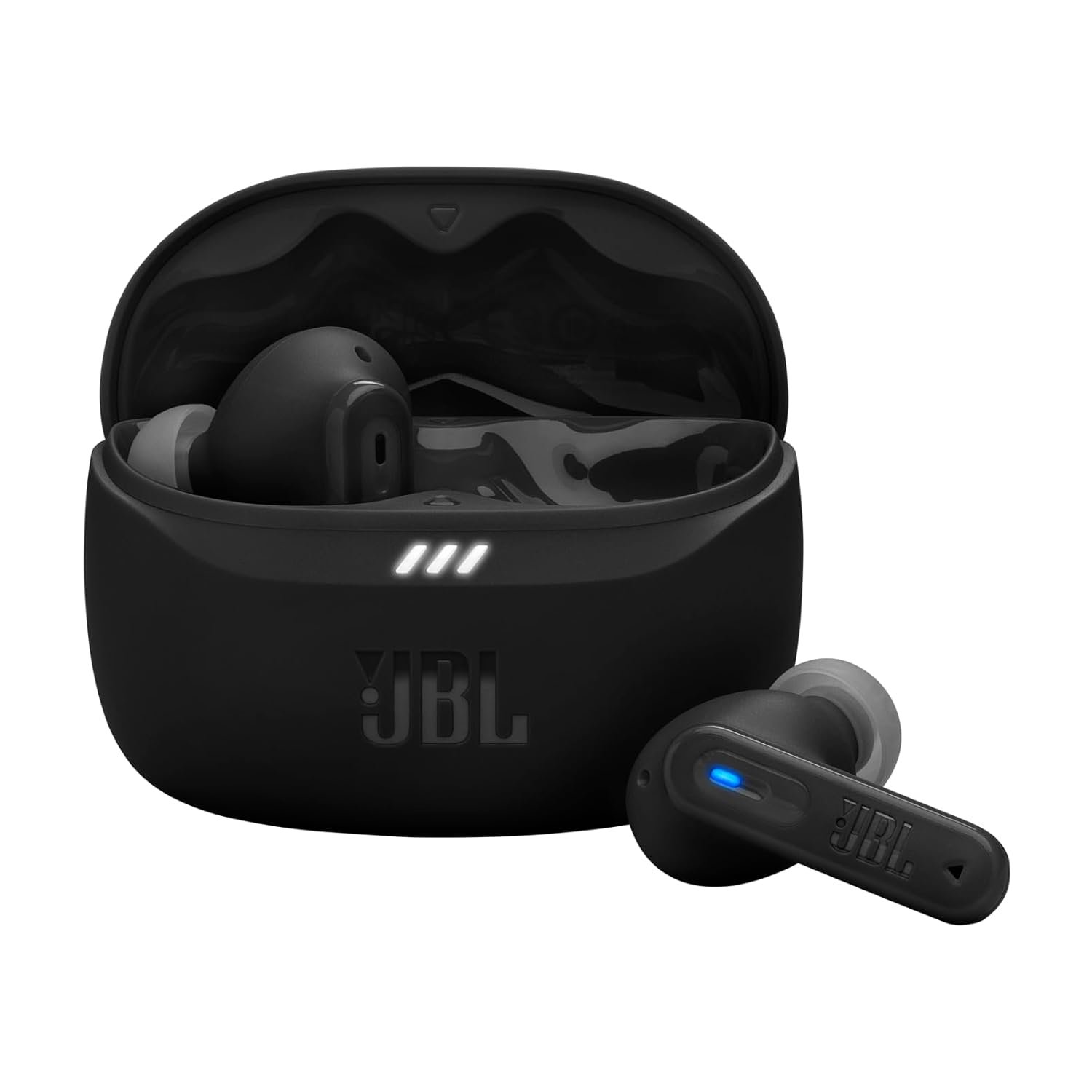 JBL Tune Beam 2 TWS, ANC Earbuds, 48Hr Playtime,Dual Connect, Ambient Aware, Relax Mode, Customized EQ with Headphones App, 6 Mics for Clear Calls, Spatial Sound, Personi-Fi 3.0 (Black)