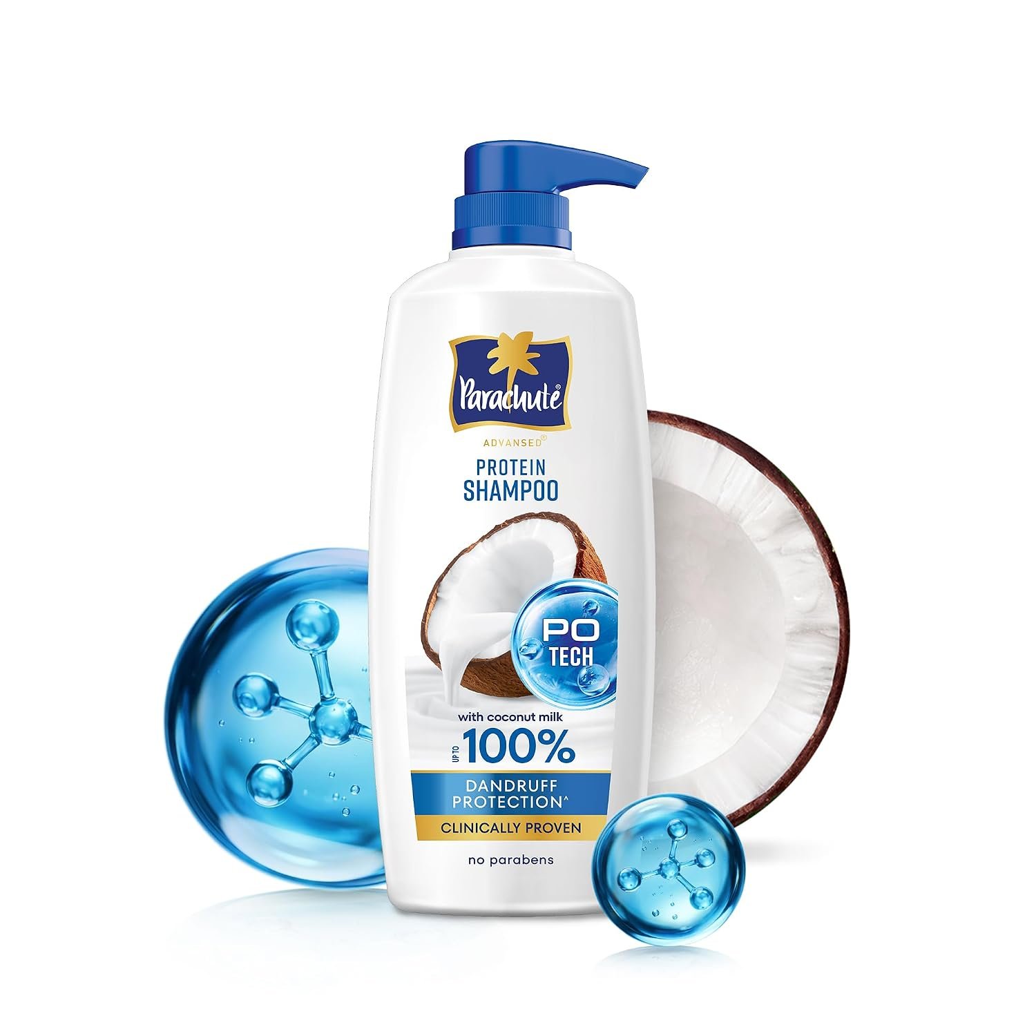 Parachute Advansed Anti-Dandruff Shampoo with Coconut Milk & PO Tech | Up to 100% Dandruff protection | for Strong Healthy Scalp | Paraben free | For Men & Women | 1.2L