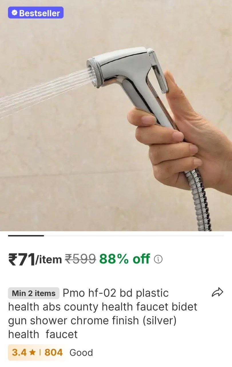 PMO HF-02 BD Plastic Health ABS County Health Faucet Bidet Gun Shower Chrome Finish (Silver) Health  Faucet Price in India - Buy PMO HF-02 BD Plastic Health ABS County Health Faucet Bidet Gun Shower C