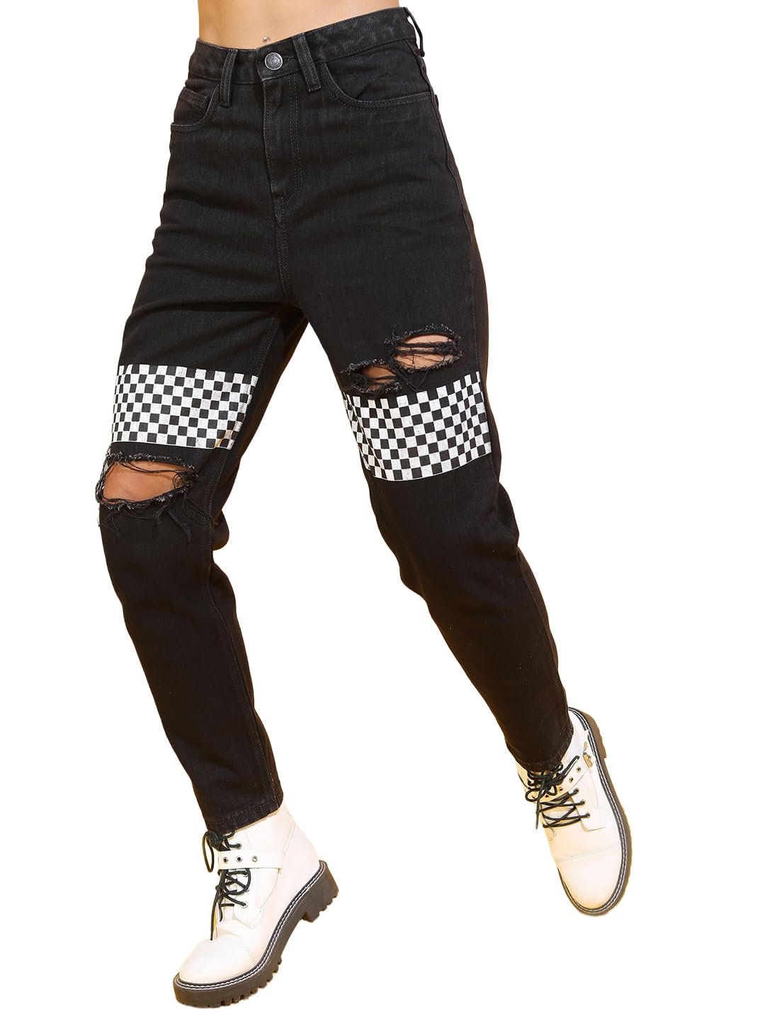 Tokyo Talkies Women's Regular Fit Regular Mid-Rise Jeans Pant
