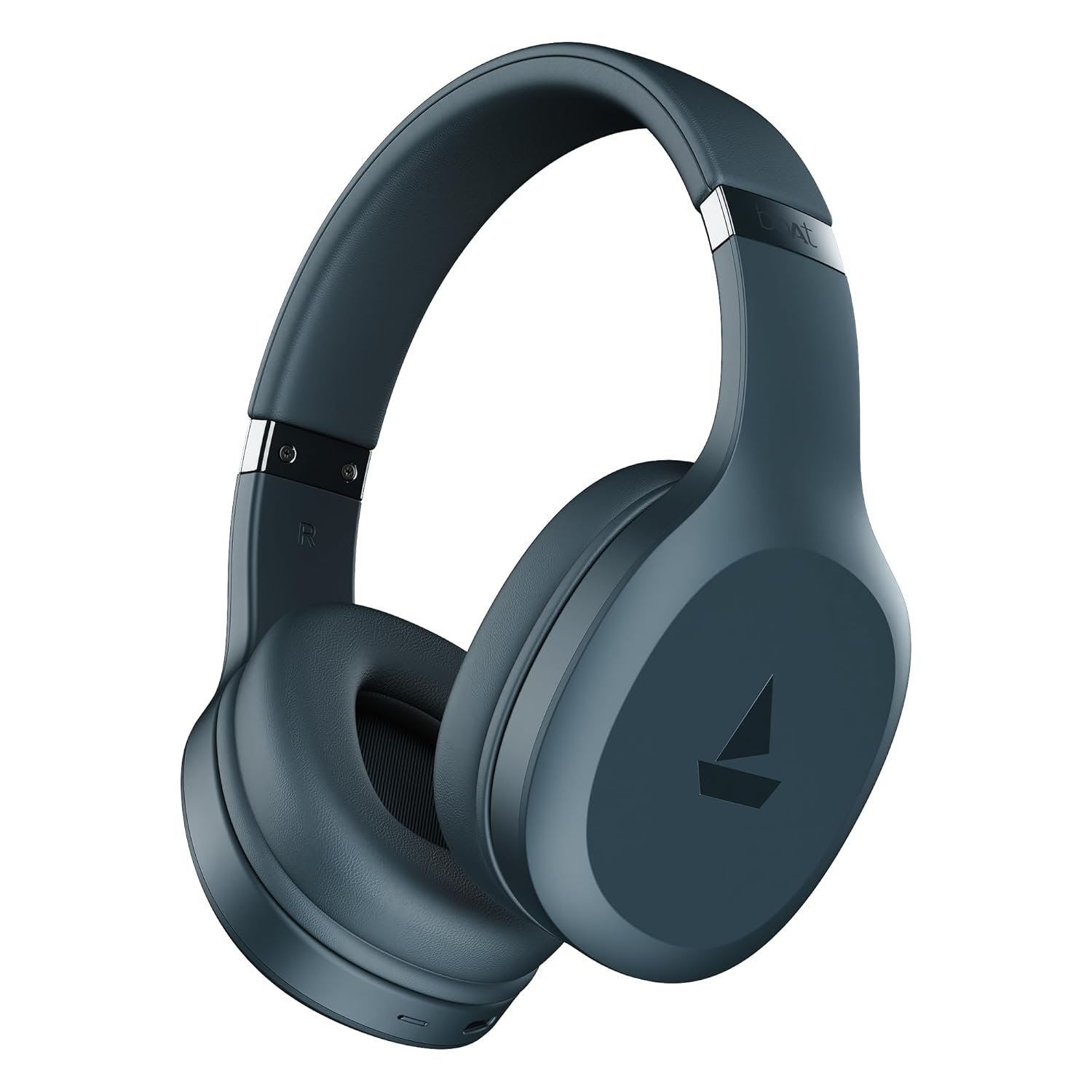 boAt Rockerz 412, 60H Battery, 40Mm Drivers, 40Ms Low Latency, ENx Tech, Stream Ad Free Music via App Support, Bluetooth Headphones, Wireless Over Ear Headphone with Mic (Bold Blue)