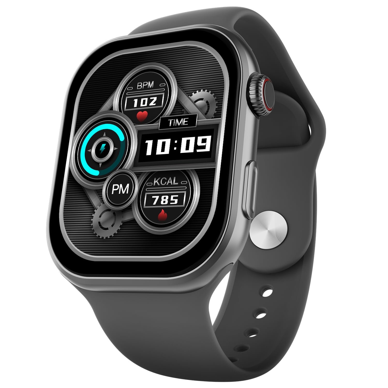 Fire-Boltt Brillia Smart Watch 2.02” Super AMOLED Display, Bluetooth Calling, SpO2, Heart Rate Monitor, 120+ Sports Modes, Fitness Tracker, Voice Assistant, Smart Watch for Man & Women