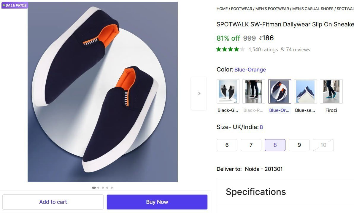 SPOTWALK SW-Fitman Dailywear Slip On Sneakers For Men Price in India - Buy SPOTWALK SW-Fitman Dailywear Slip On Sneakers For Men online at Shopsy.in