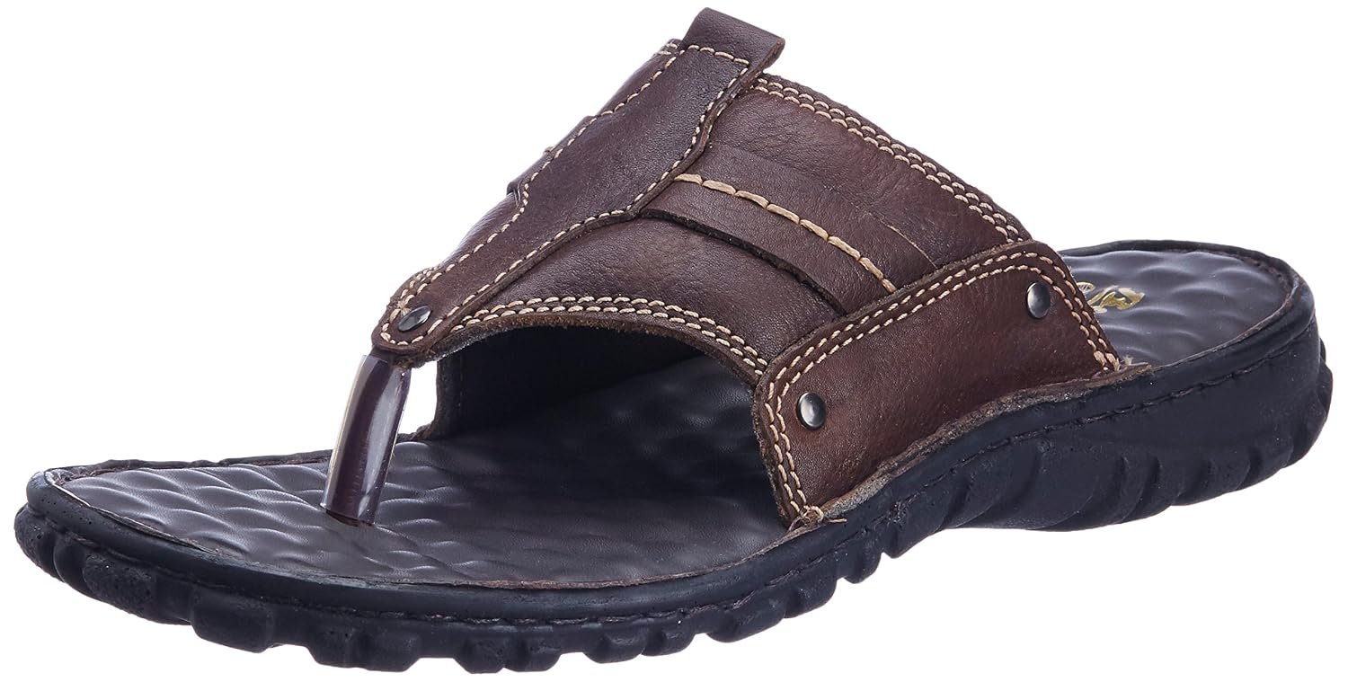 BATA Men's Leather Hawaii Thong Sandals