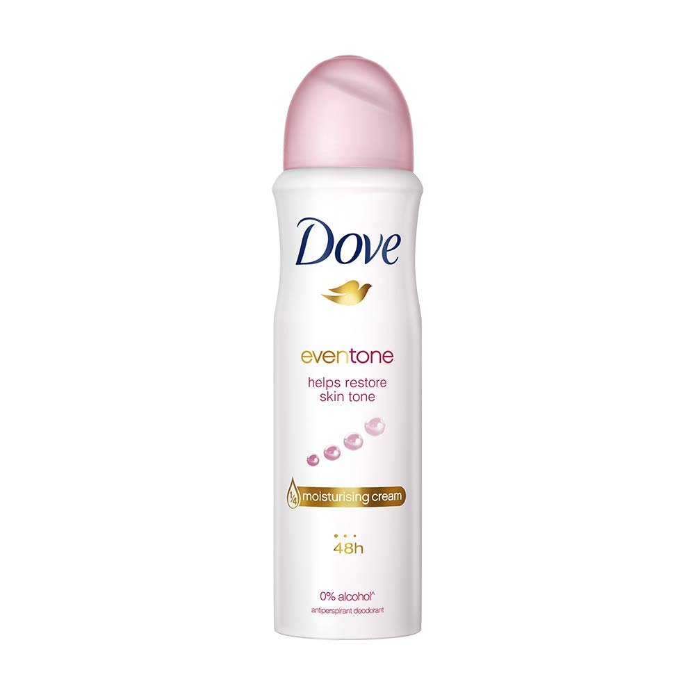 Dove Eventone Deodorant For Women, Antiperspirant Body Spray For Long Lasting Odour Protection, Skin Friendly Deo, Alcohol Free, Paraben Free, 150 ml