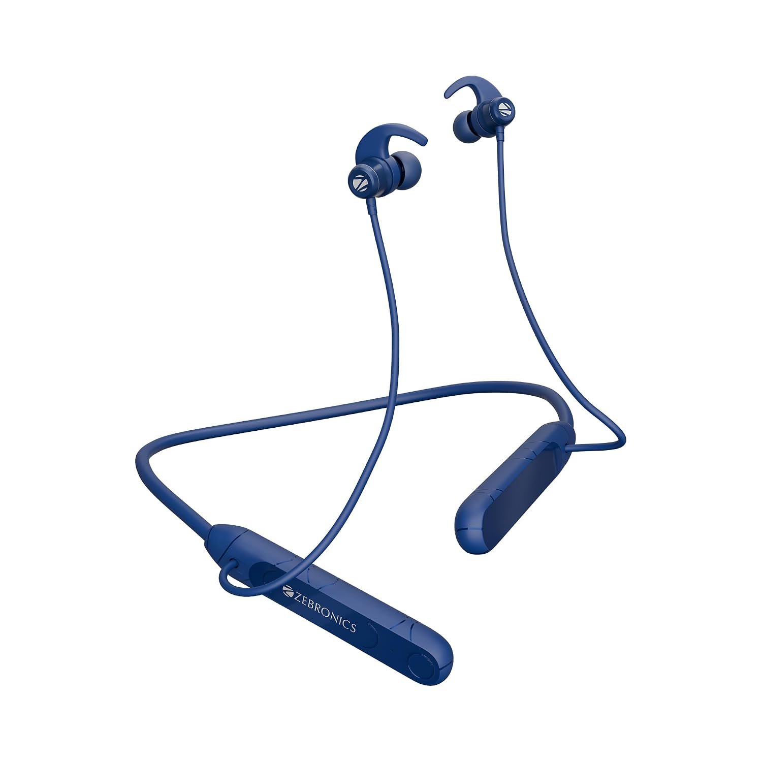 ZEBRONICS RAGA F2, Bluetooth Neckband in Ear, 22 Hours Playback, ENC, Rapid Charging, Dual Pairing, Magsnap (Magnetic Play | Pause), 2 EQ Modes, Bluetooth v5.4, Call Function, Gaming Mode (Blue)