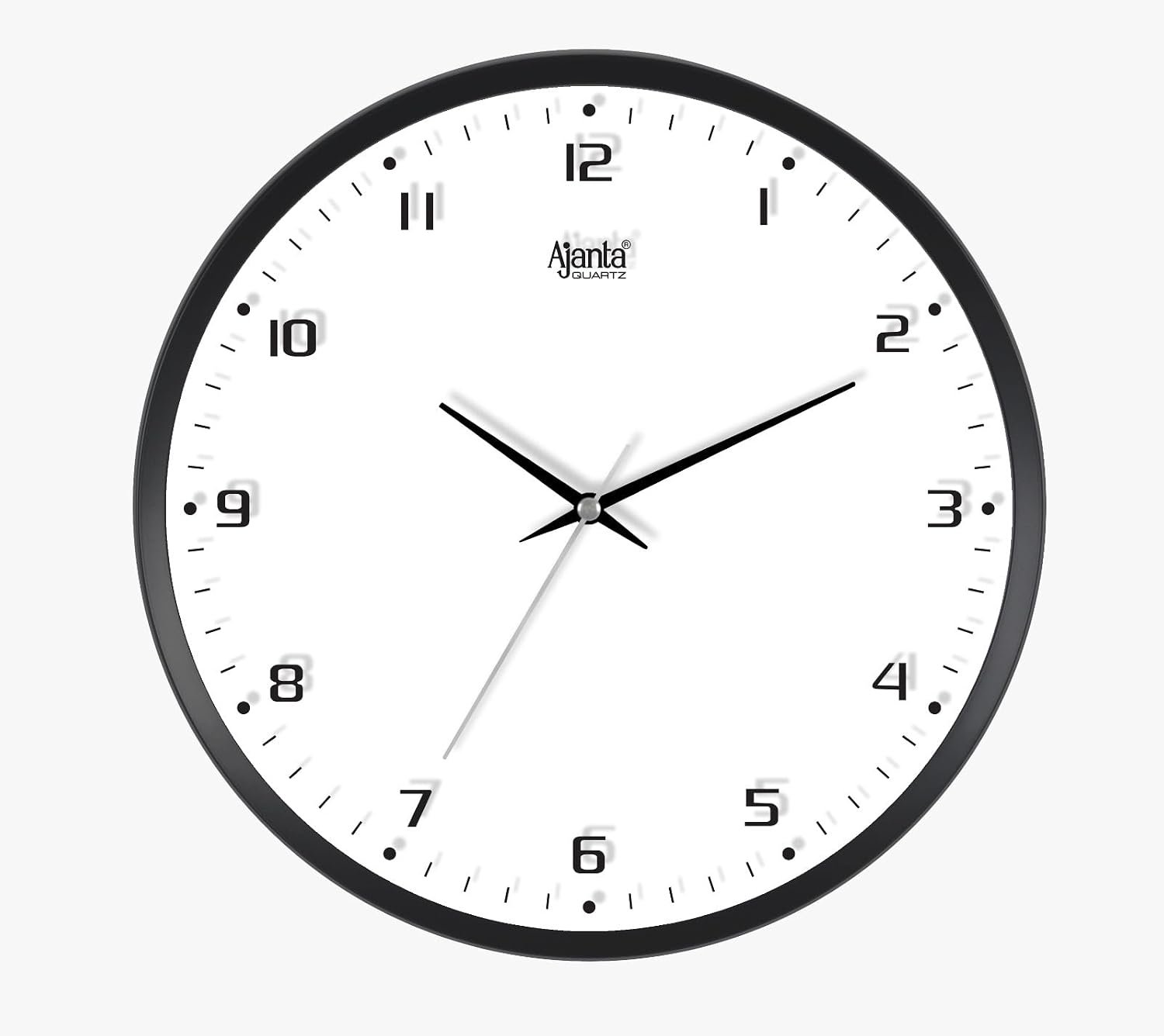 Ajanta Luxury 13 Inch White Wall Clock | Stylish Silent Sweep Decor for Living Room, Office, Bedroom | Model 2277