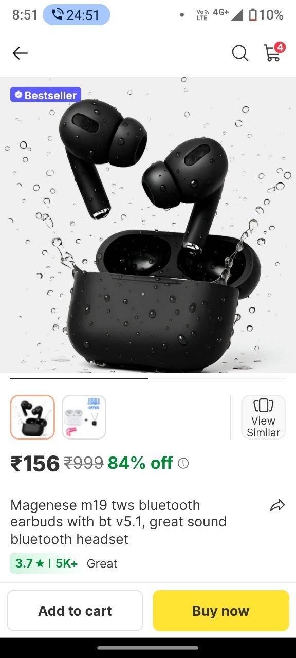 MAGENESE M19 TWS Bluetooth Earbuds with BT v5.1, Great Sound Bluetooth Headset Price in India - Buy MAGENESE M19 TWS Bluetooth Earbuds with BT v5.1, Great Sound Bluetooth Headset online at Shopsy.in
