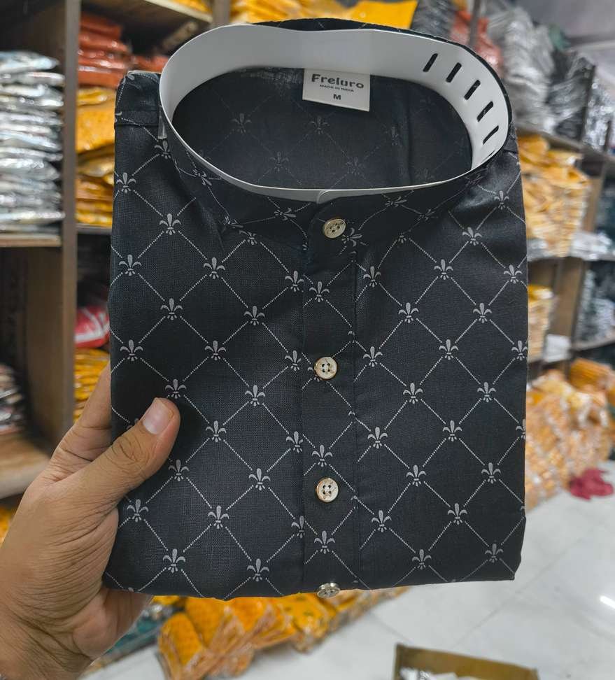 freluro men printed kurta