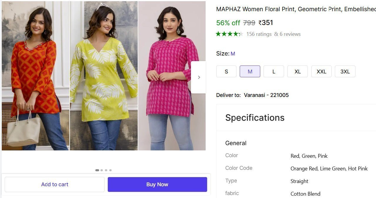 MAPHAZ Women Floral Print, Geometric Print, Embellished, Embroidered, Self Design Kurta Price in India - Buy MAPHAZ Women Floral Print, Geometric Print, Embellished, Embroidered, Self Design Kurta onl