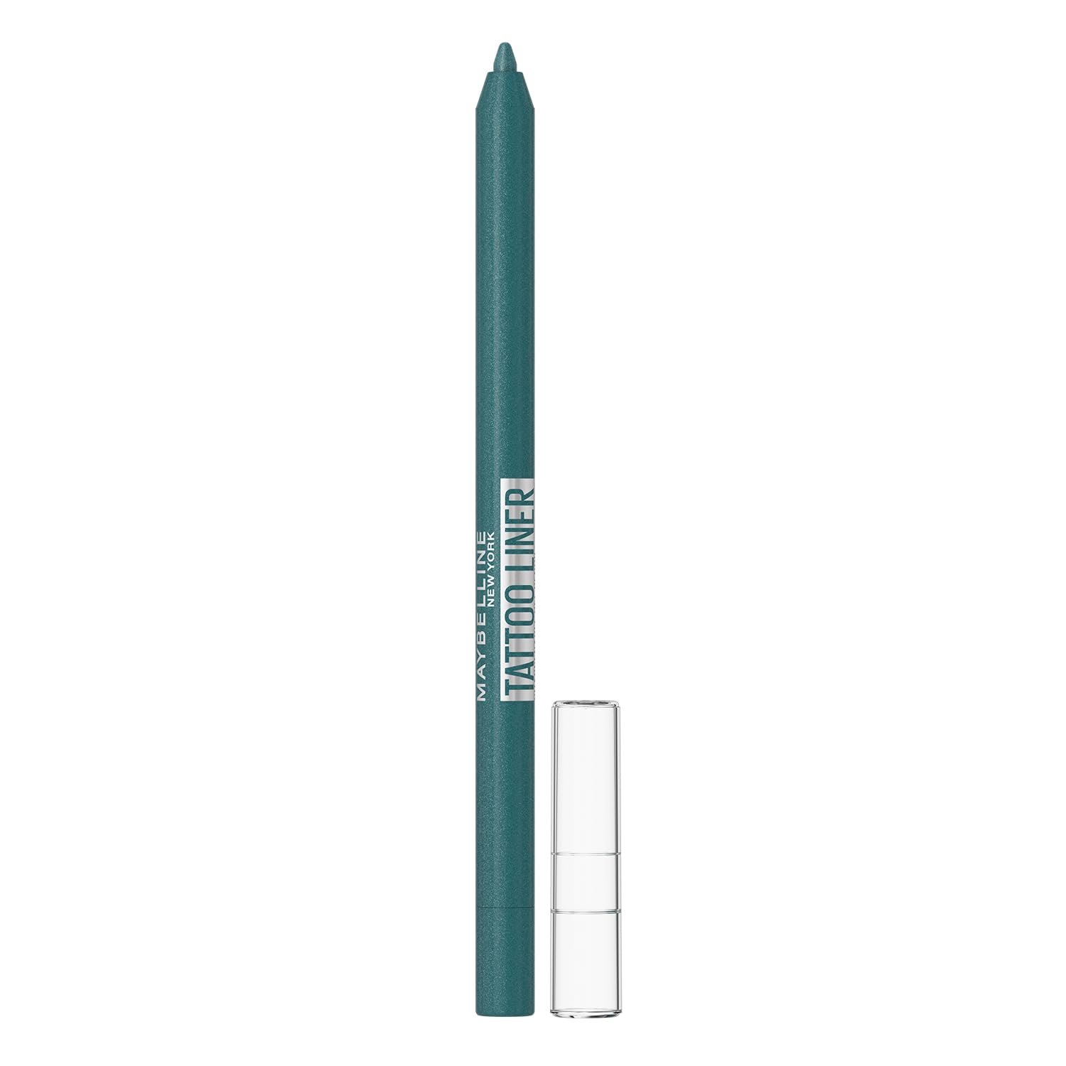 Maybelline New York Tattoo Liner Gel Pencil, Sharpenable Eyeliner, Blue | Waterproof Eyeliner, 36H Wear, Shimmer finish, 1.2g