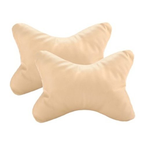 Retina 348 Car Neck Pillow (Set of 2, Beige)