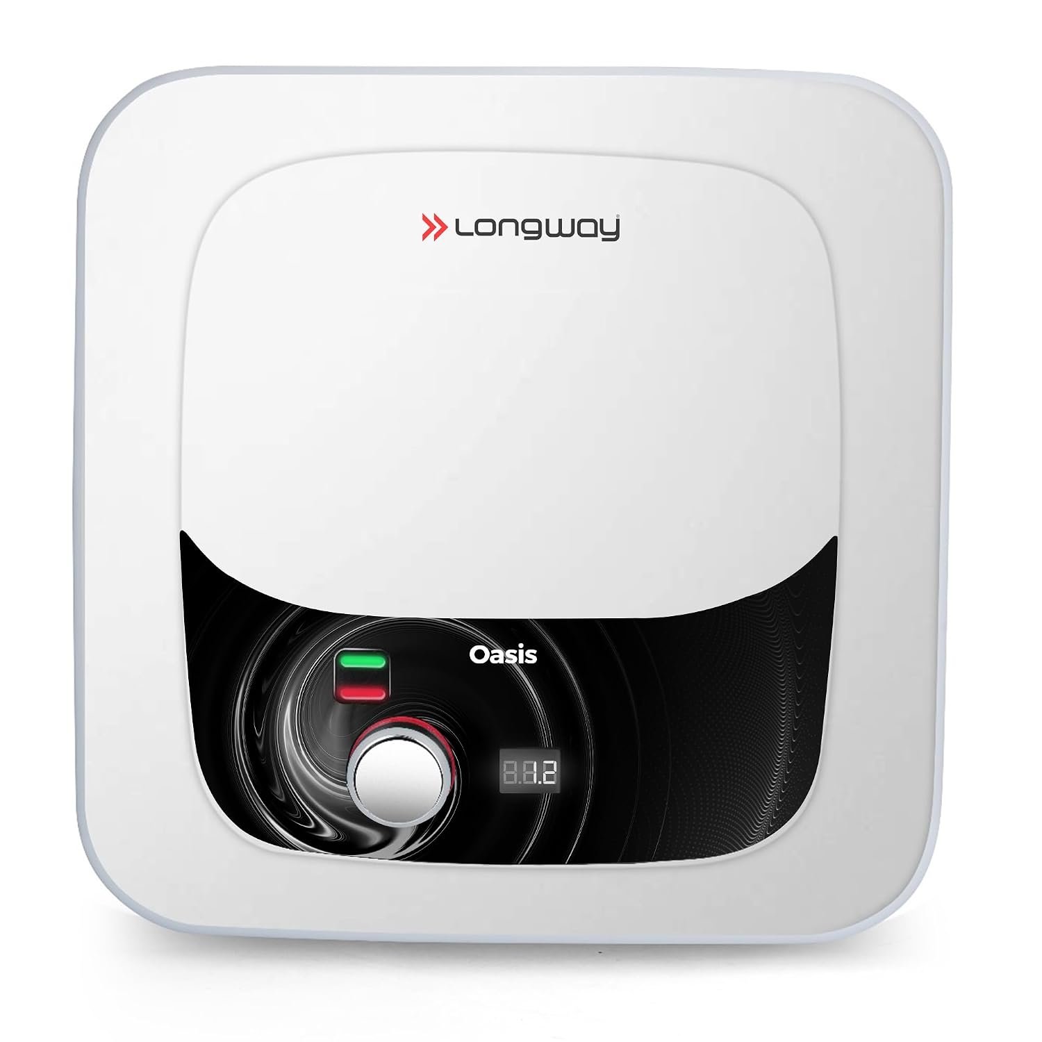 Longway Oasis Gigi 25 Ltr 5 Star Rated Storage Water Heater for Home | Advanced Multi-Layered Safety | Anti-Rust Coating | Glassline Coated Tank | Suitable for Hard Water & High-Rise Building (Whi