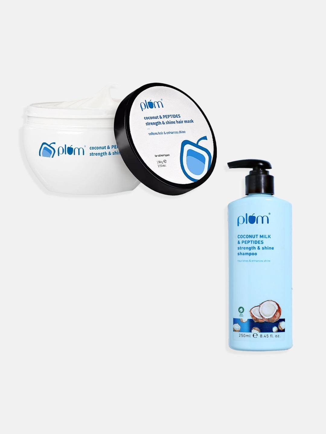 Buy Plum Strength & Shine Hair Care Duo   Shampoo 250ml & Hair Mask 100g -  - Personal Care for Unisex