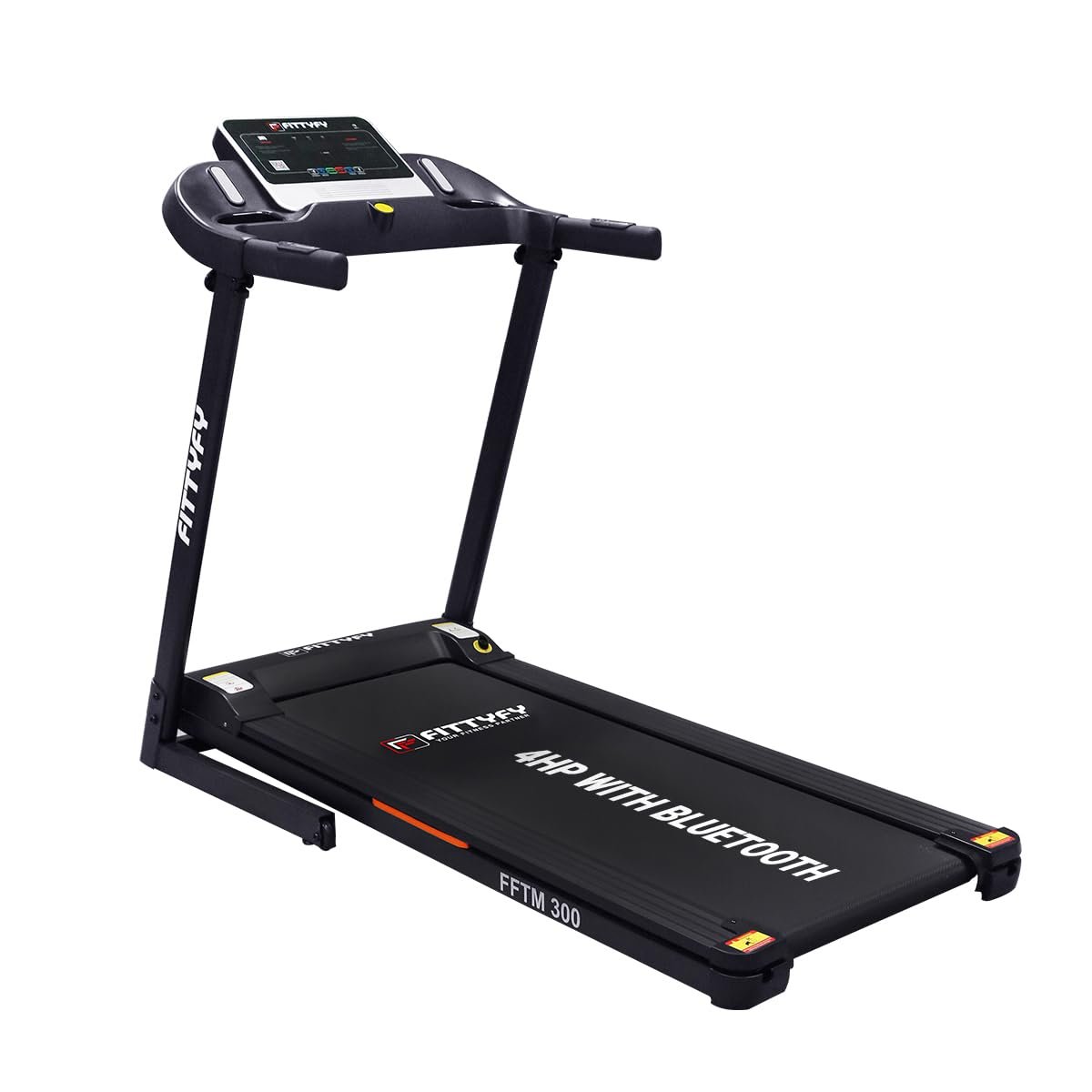 by INALSA Motorized Treadmill for Home(4.0HP Peak) FFTM 300-with Bluetooth 12 Preset Programs,Foldable,3Section Incline, Max Wt.110