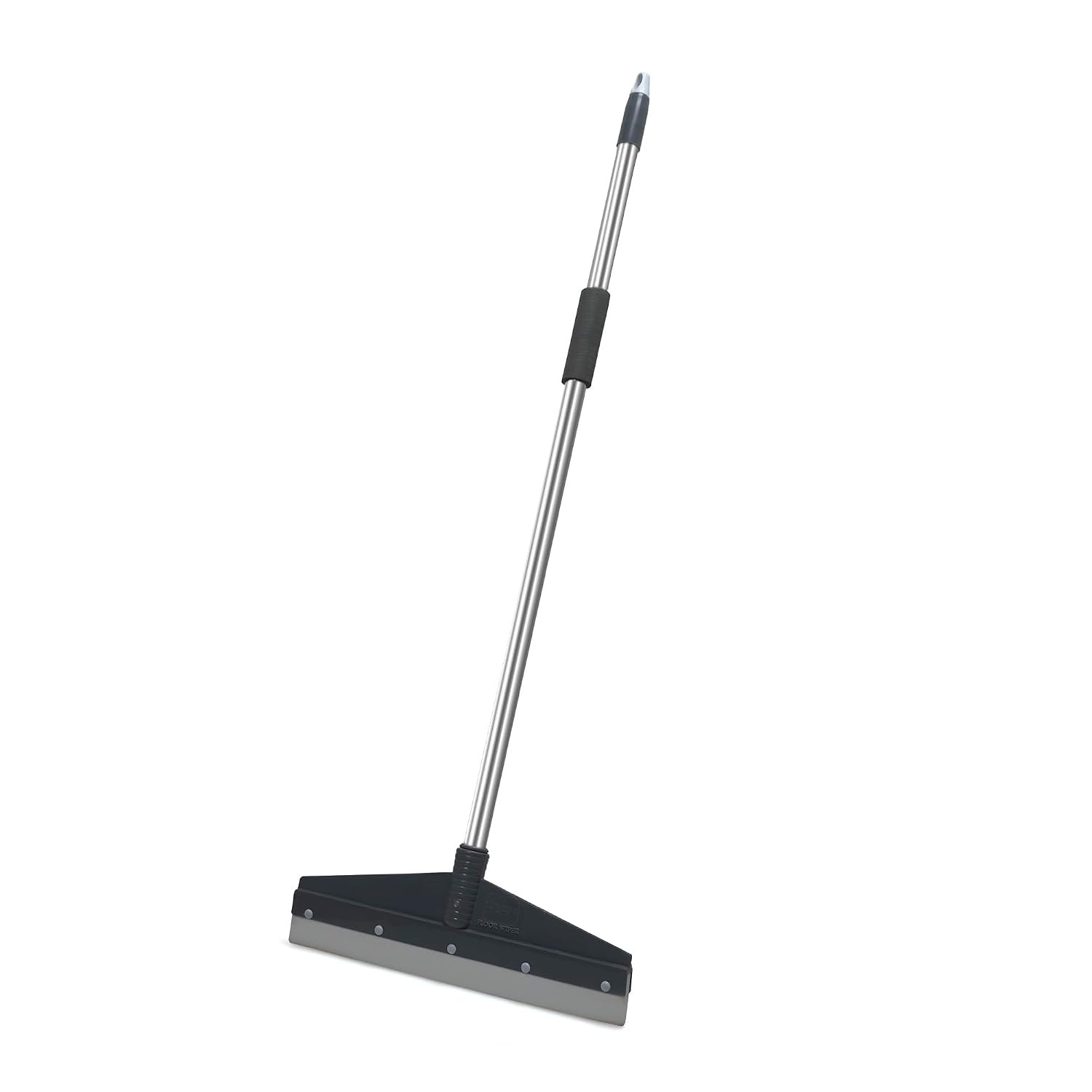 Nayasa Blade Wiper Length 41cm | Heavy Duty Bathroom & Floor Cleaning Wiper with Long Handle Plastic & Rubber Blade | Suitable for Home, Office, Kitchen, Tiles & Wet Floors | Grey
