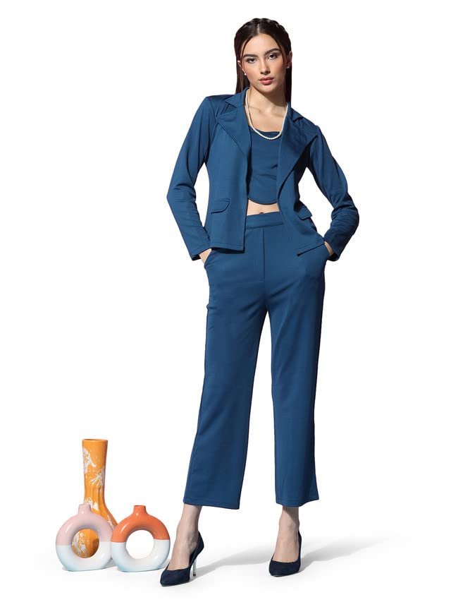 SIRIL Women's Polyester Solid Co-Ord Set
