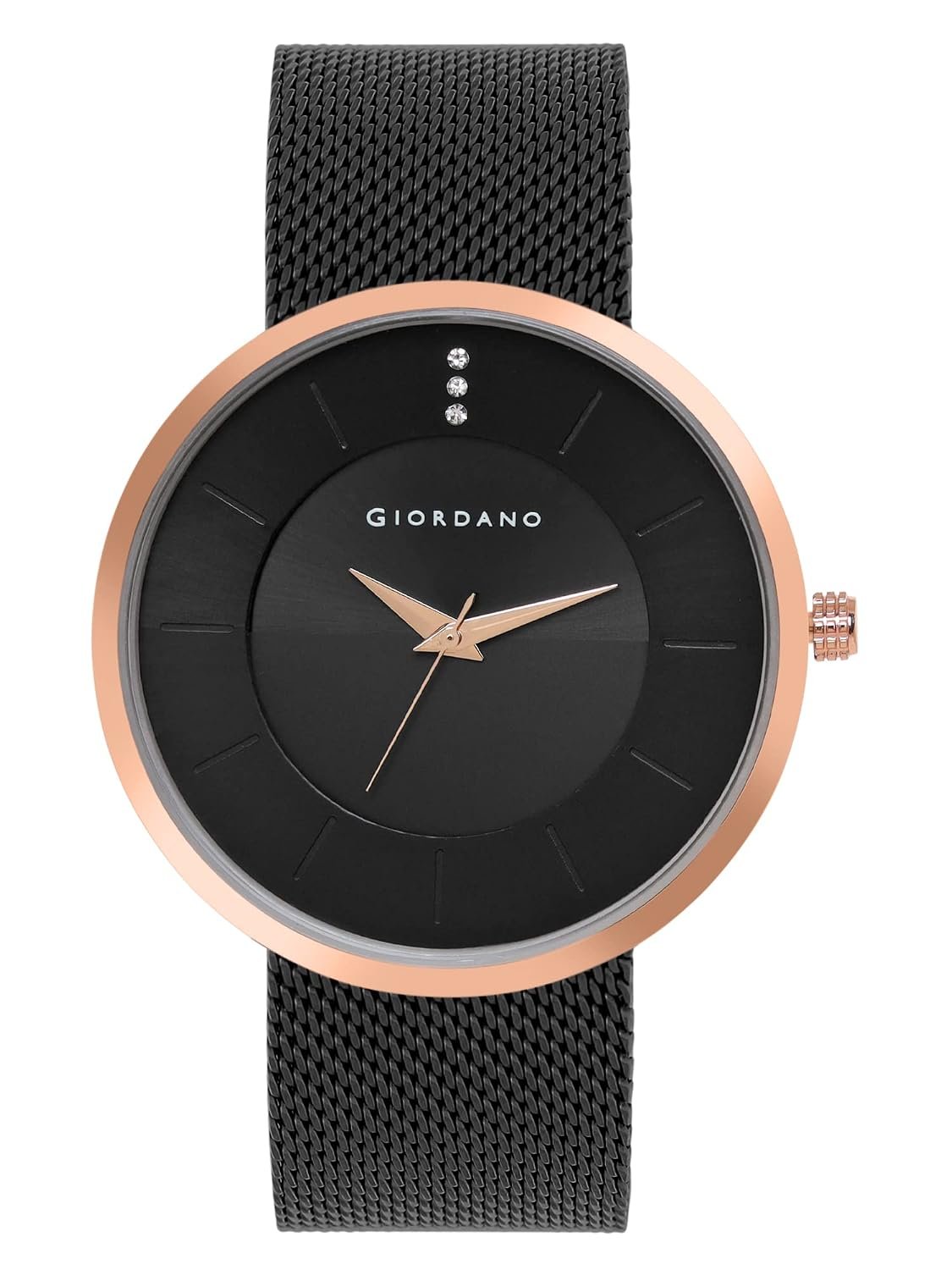 Giordano Analog Watch for Men & Boys Trendy and Slim Fit with Metal Strap Suitable for Casual & Formal Occasion | Men's Analogue Wrist Watches - GD-1166