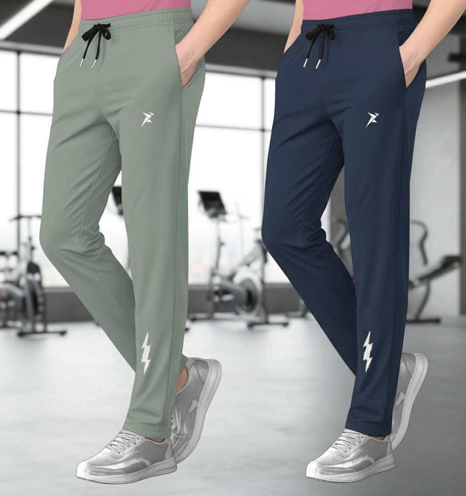 denlike men grey track pants