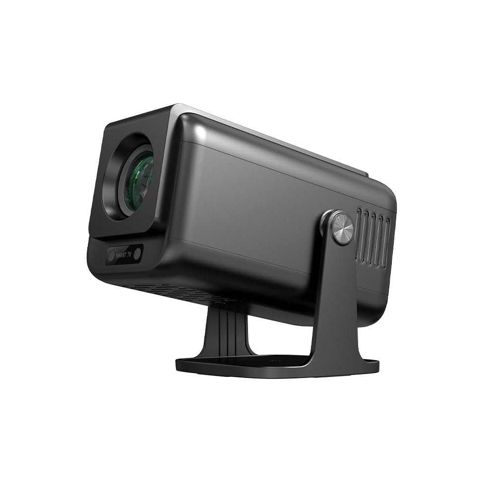 Lumi Pro Fully Automatic Native 1080P Android 13, WiFi 6 & BT 5, Screen Mirroring Smart Projector, Auto Focus & Auto 4D Keystone, 4X Brighter, 4K HDR Support, 180 Degree Rotation 2 GB/16 GB